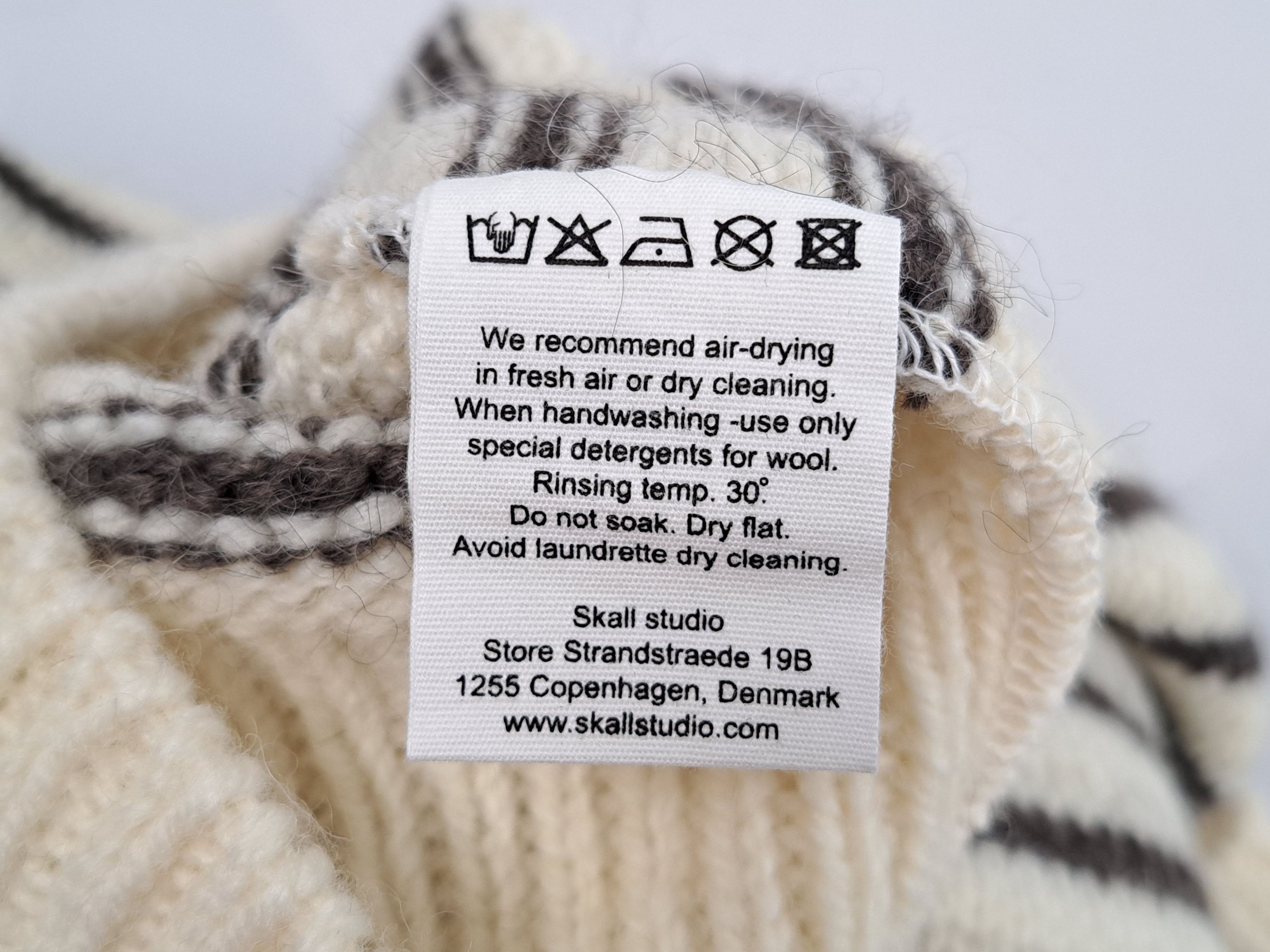 Designer SKALL STUDIO striped knit warm sweater. Size XS / US 0-2 / IT 36-38 - 10 Thumbnail