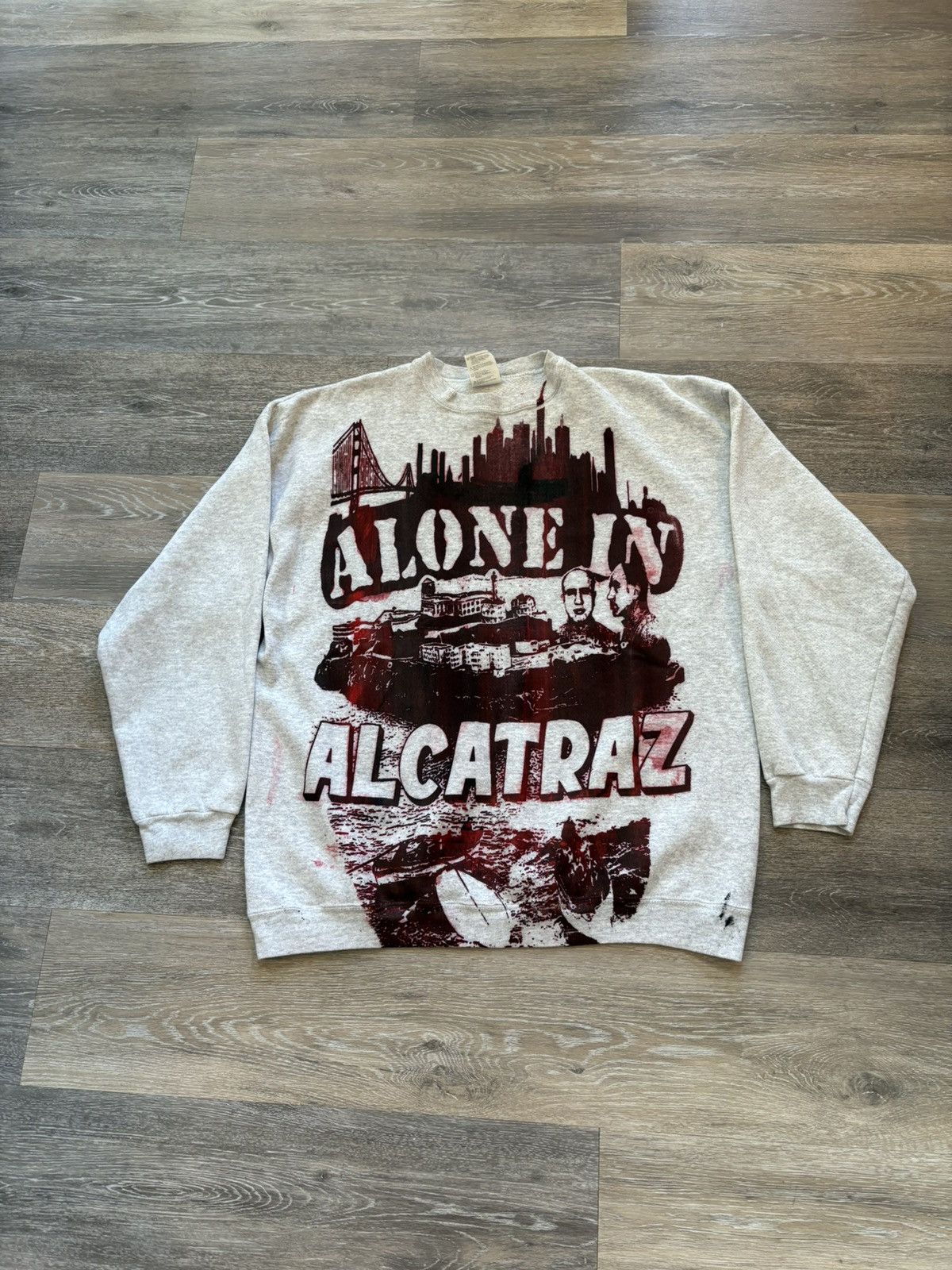 Japanese Brand Alcatraz x Al Capone Mugshot Sweatshirt Size US L / EU 52-54 / 3 - 1 Thumbnail