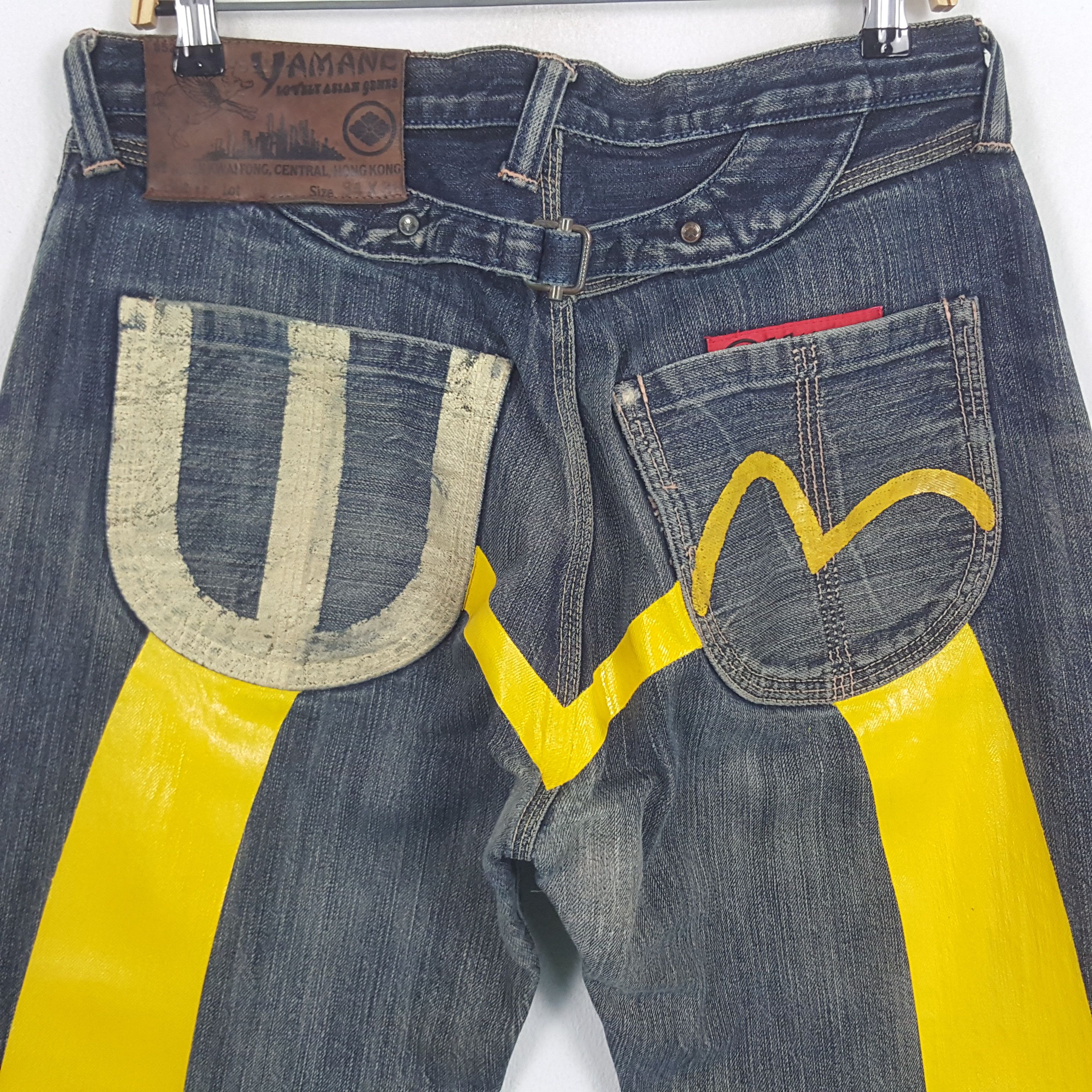Japanese Brand × Vintage Vintage Evisu Yamane Selvedge Japanese Daicock Custom Jeans Size US 32 / EU 48 - 2 Thumbnail