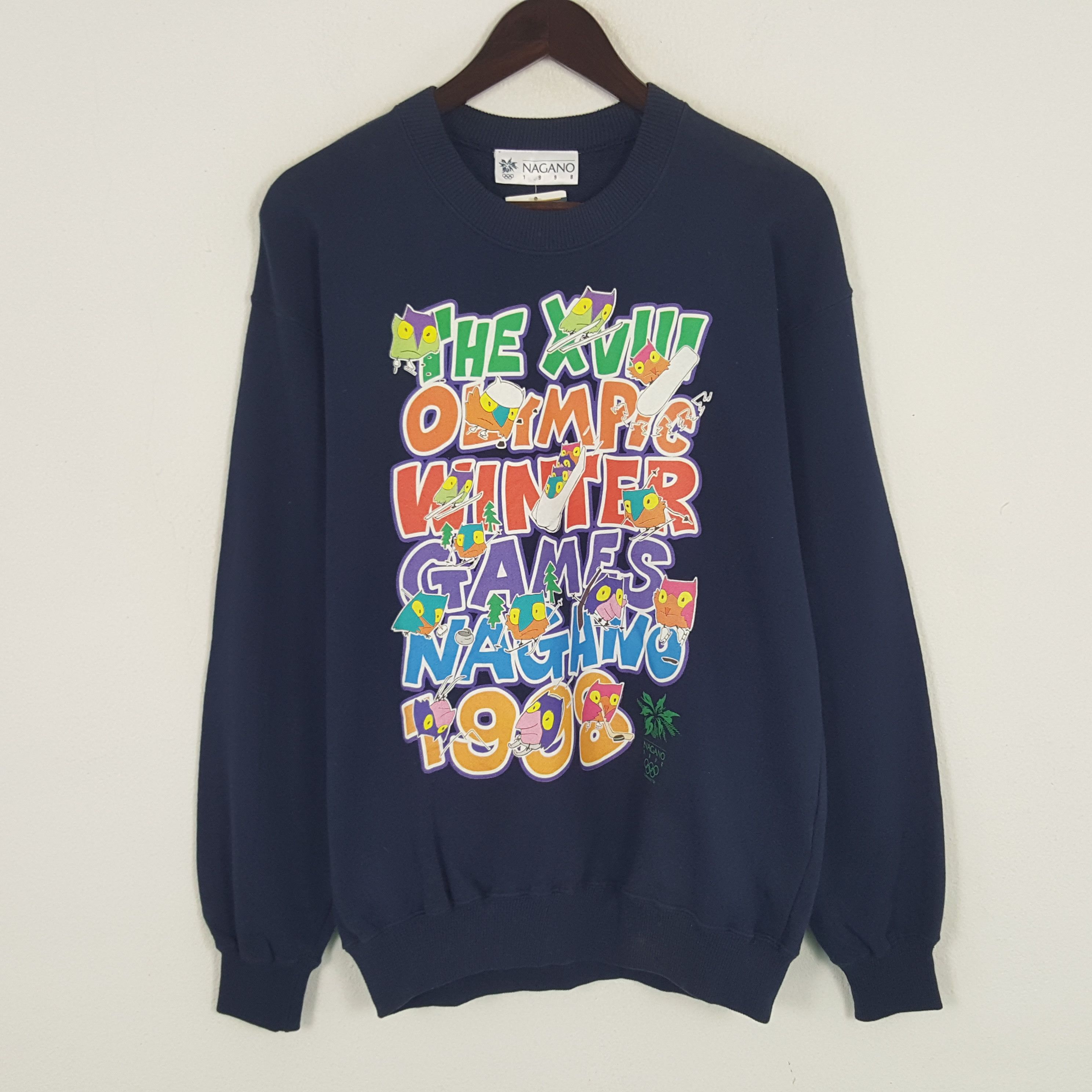 USA Olympics × Vintage Vintage Nagano 1998 Sweatshirt Size US M / EU 48-50 / 2 - 1 Thumbnail