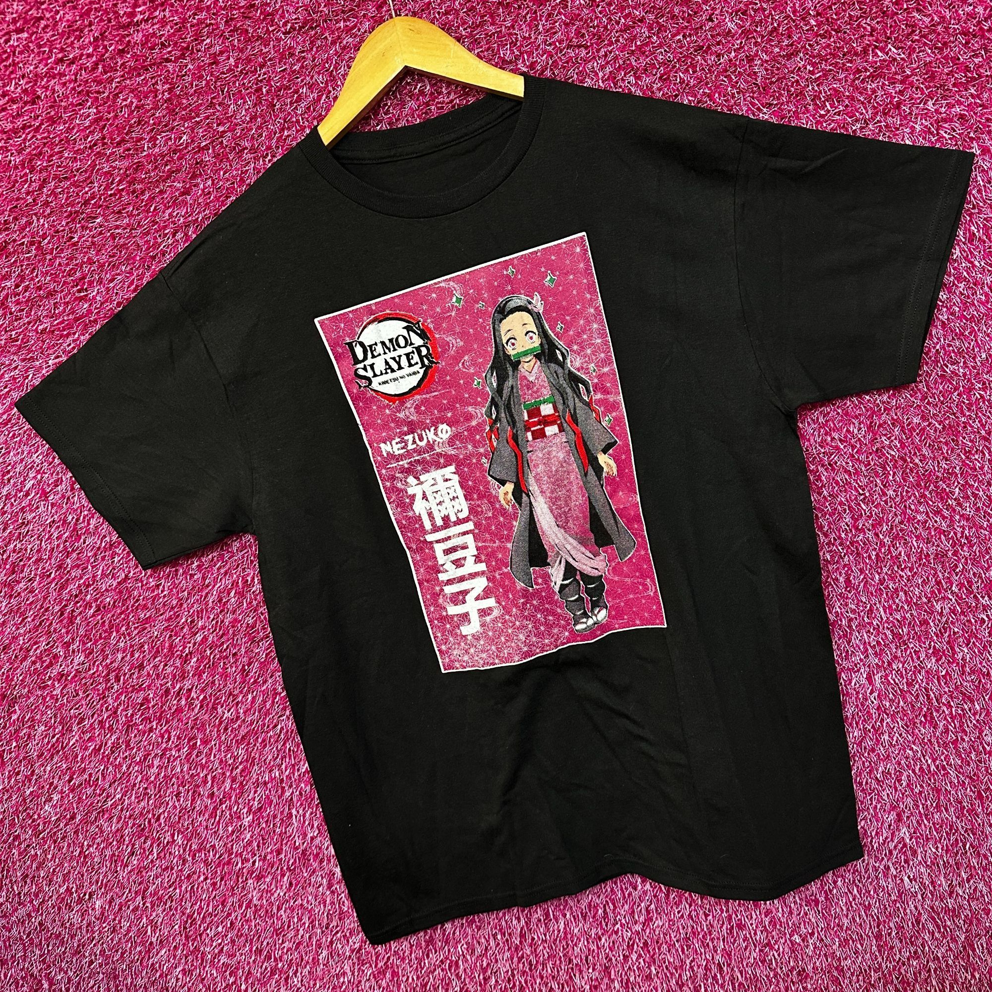 Vintage Demon Slayer Nezuko Kamado Manga Cover Poster Anime Tee L Size US L / EU 52-54 / 3 - 3 Thumbnail