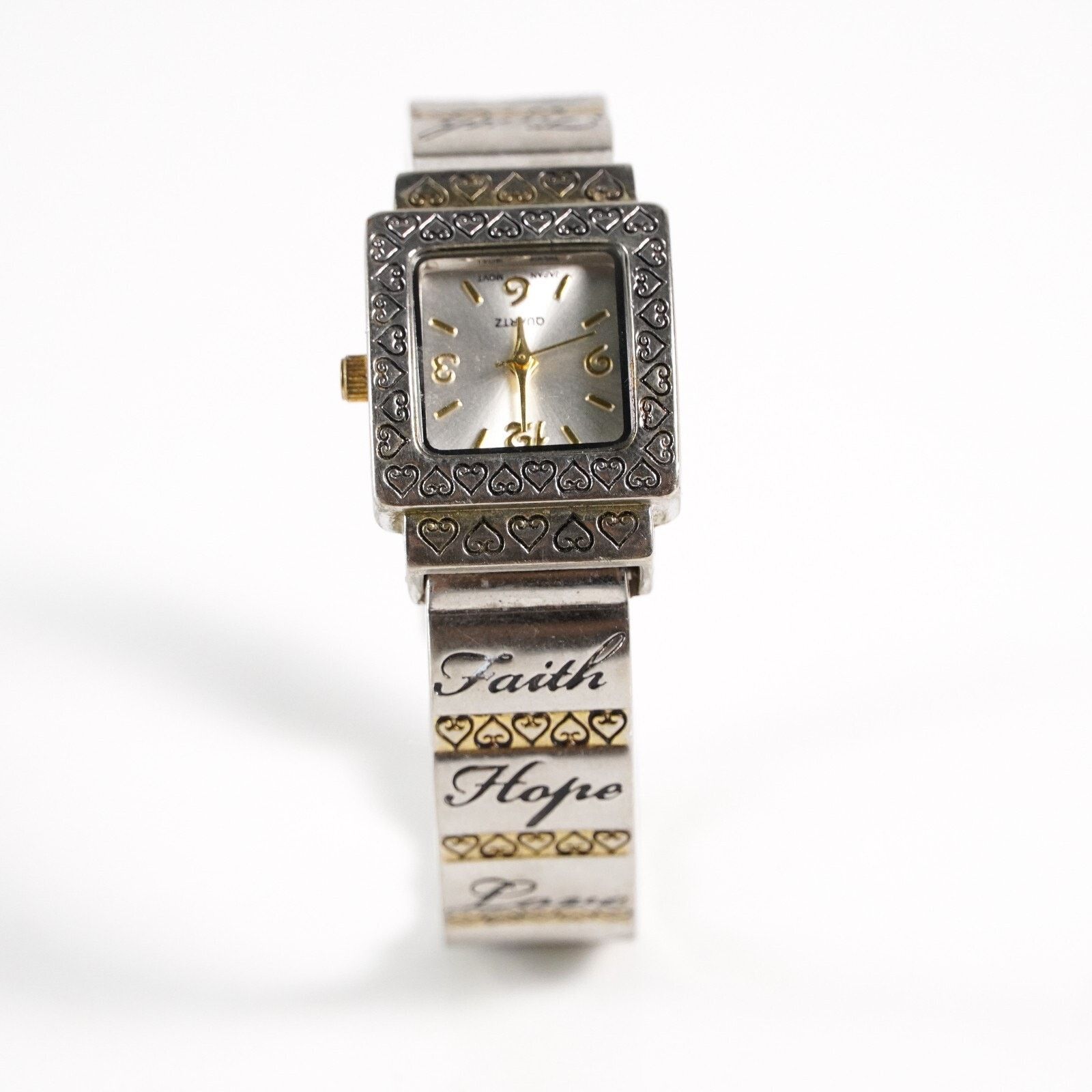 Other Accutime Heart Quartz Watch Stainless Steel Wristwatch Size ONE SIZE - 7 Thumbnail