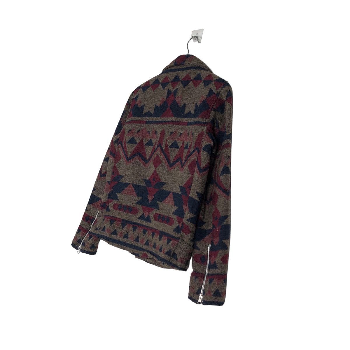 Hysteric Glamour 🔥Vintage Wool Biker Jacket Navajo Design Double Collar Size US M / EU 48-50 / 2 - 10 Thumbnail