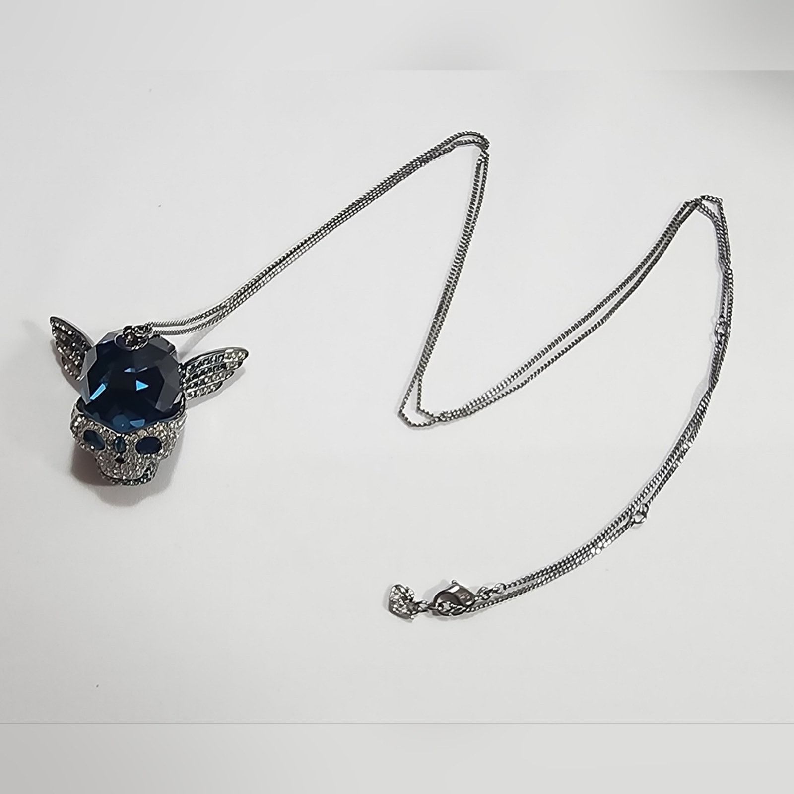 Swarovski Swarovski Silver Skull Pendant Necklace Size ONE SIZE - 5 Thumbnail
