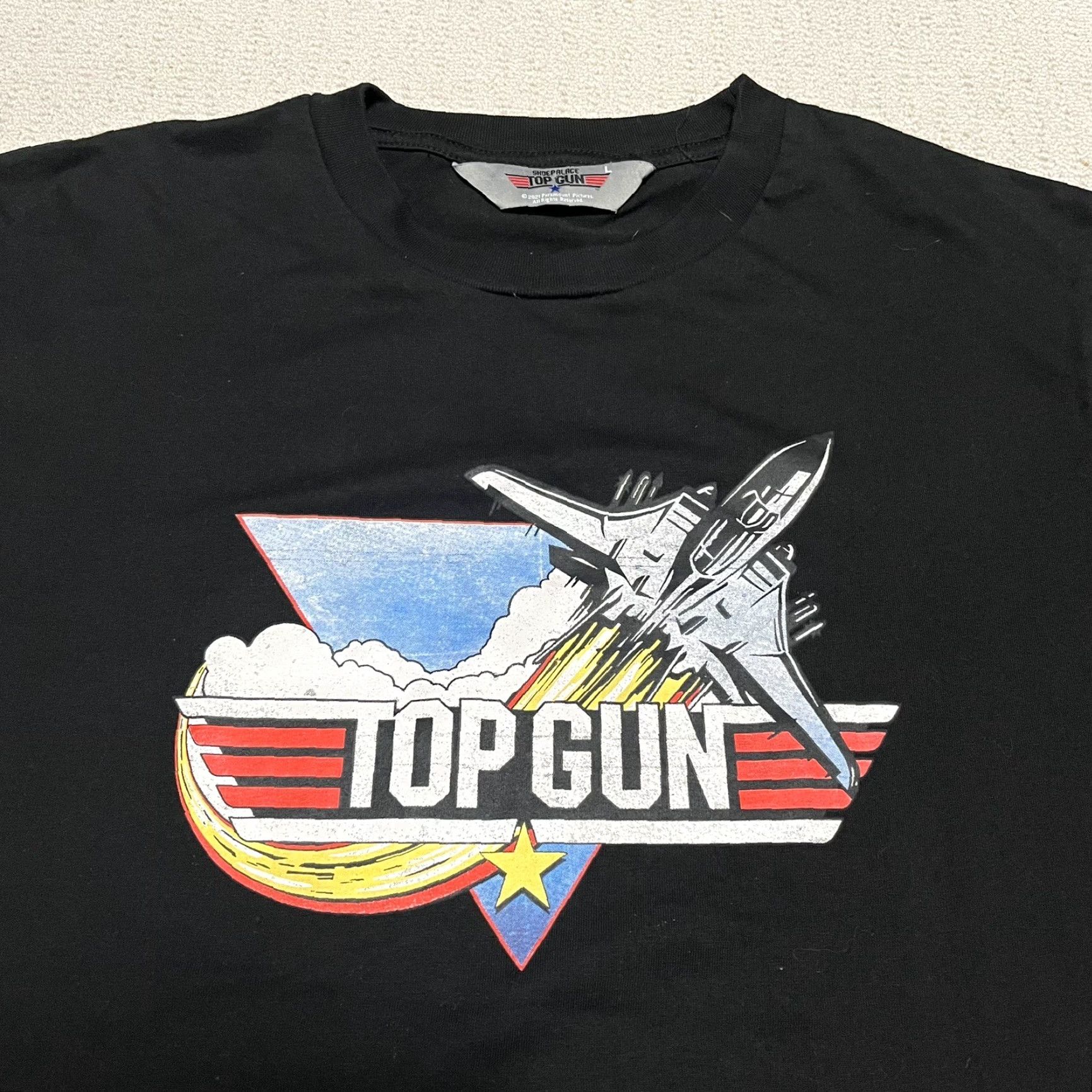 Palace Shoe Palace Mens T-Shirt Black Top Gun x Shoe Palace 90s Classic Movie Crew Neck Short Sleeve Lg - Mens Size US L / EU 52-54 / 3 - 2 Thumbnail