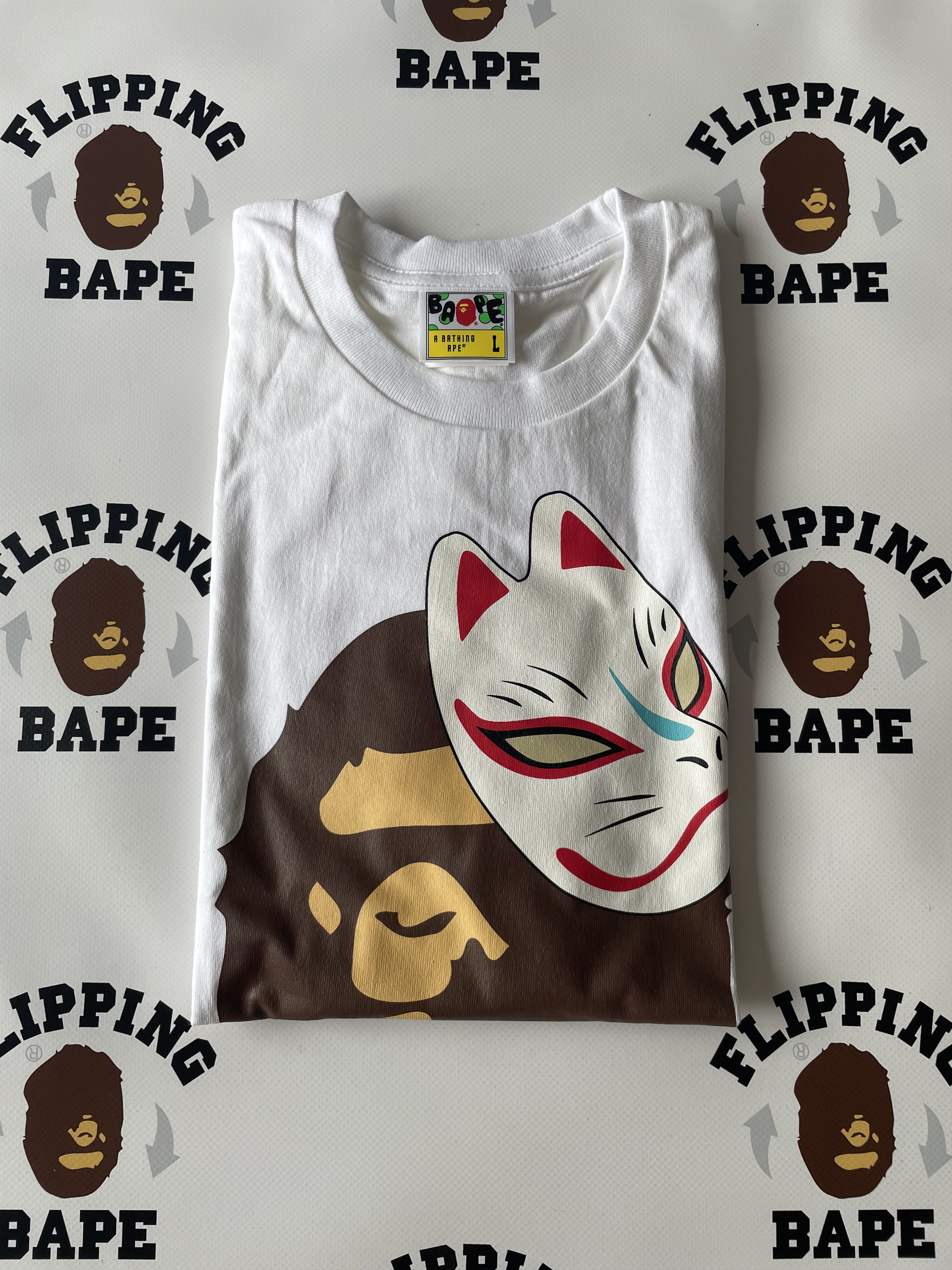 BABYL 「L FOX MASK」 TEE A BATHING APE JAPANESE FOX MASK TEE ( JAPAN LIMITED