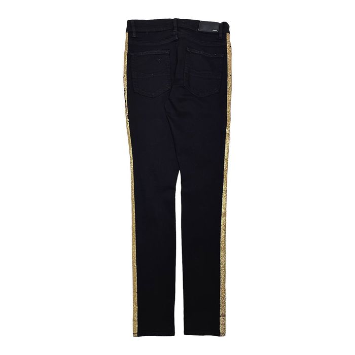 Black and gold amiri 2024 jeans