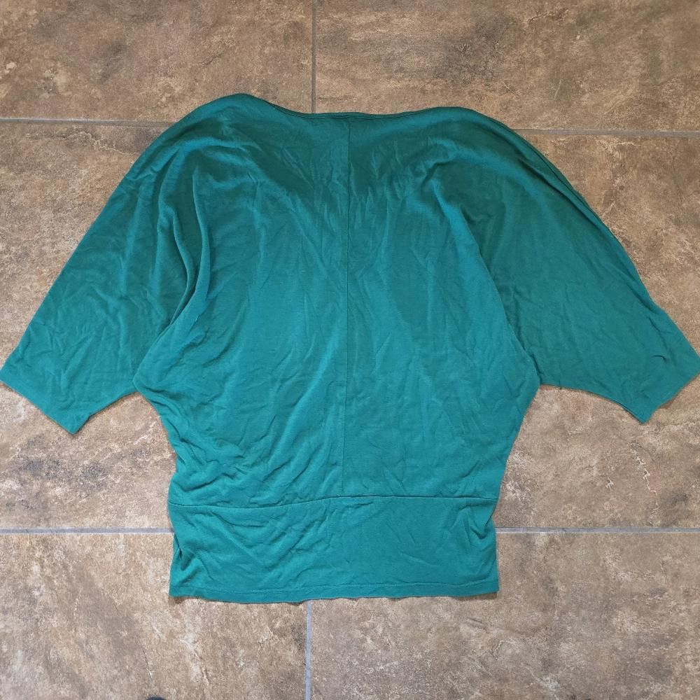 Designer Dark Green XHLN Dressy Short Sleeve Size M / US 6-8 / IT 42-44 - 2 Thumbnail