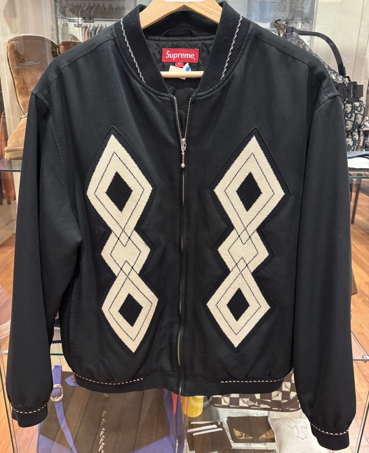 Supreme Diamond Bomber | Grailed