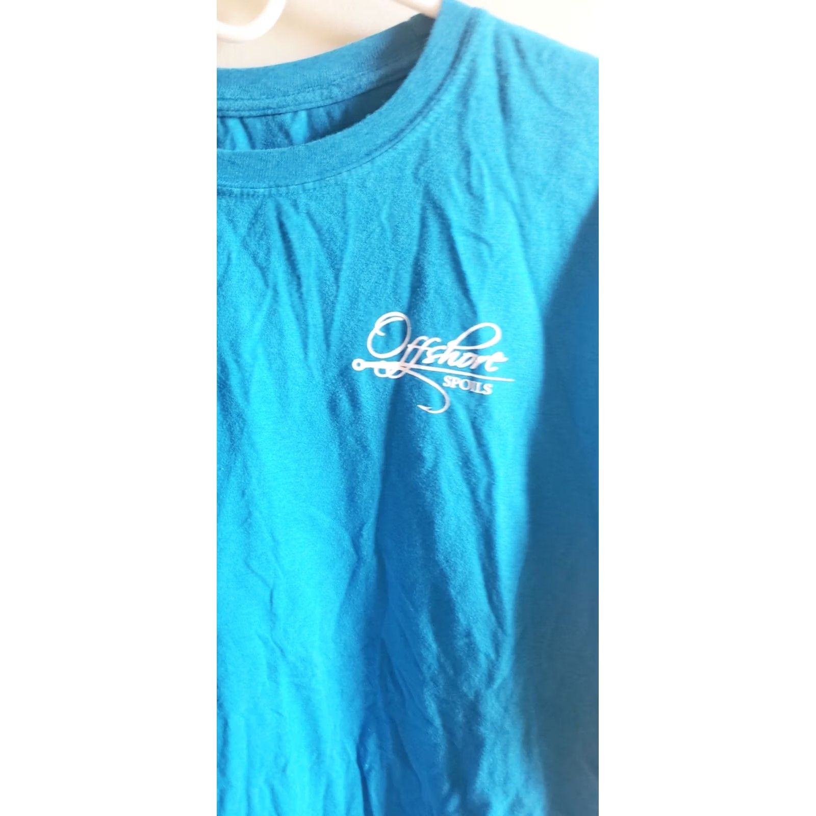 Vintage Offshore Spoils T-Shirt Men's M Blue Short Sleeve Logo Front Blue Crab Back Size US M / EU 48-50 / 2 - 3 Thumbnail
