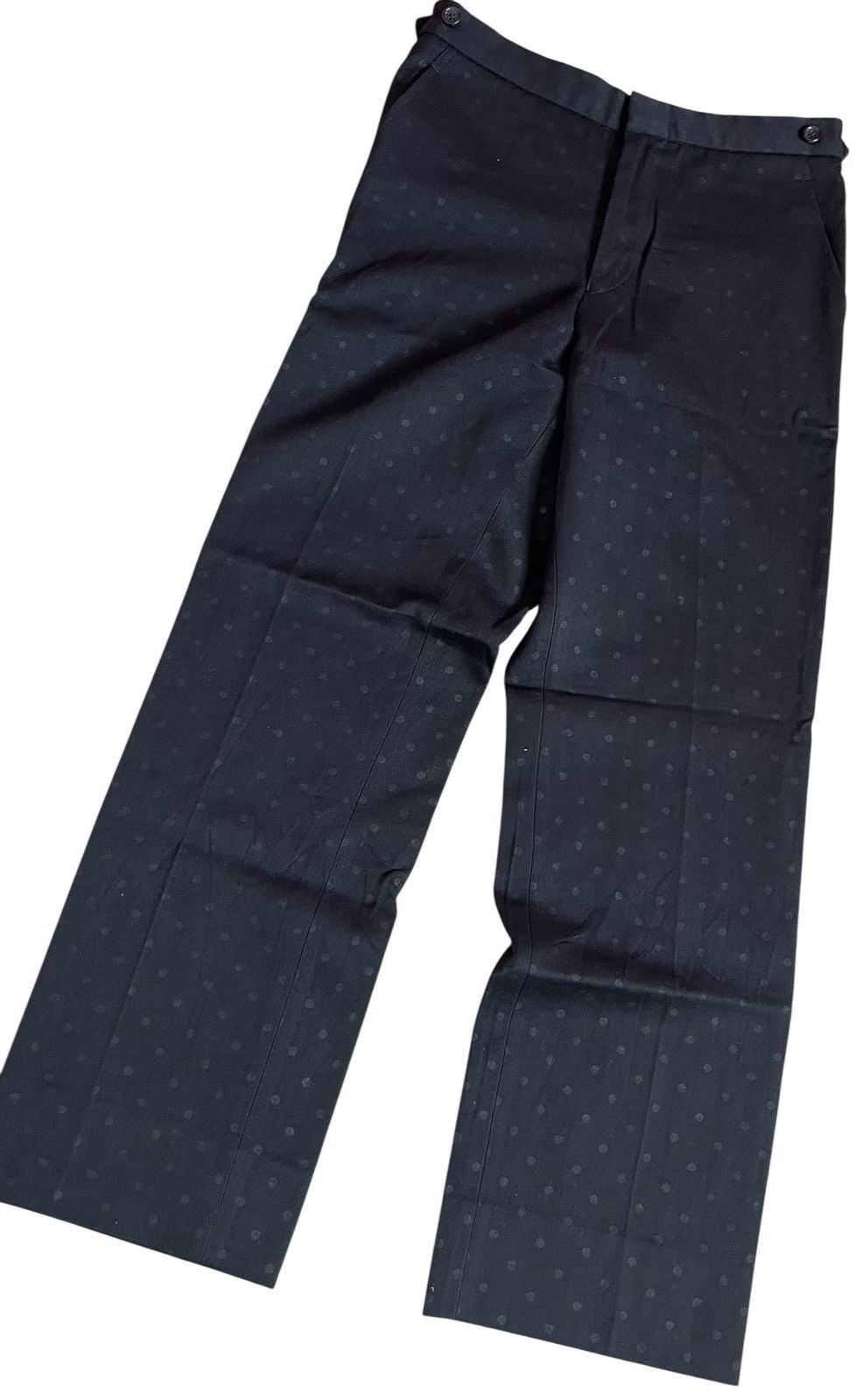 Comme des Garcons Cdg AD2000 black polkadot straight trousers Size US 28 / EU 44 - 2 Thumbnail