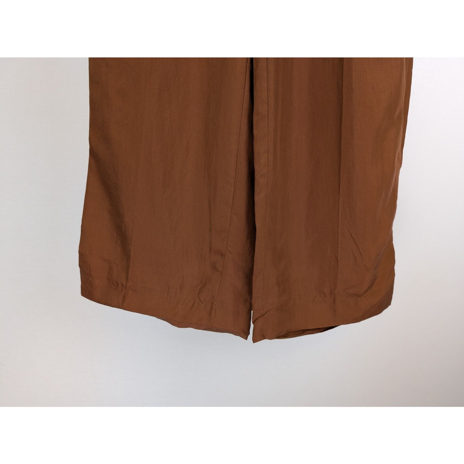 Gant o1rshd1 CC20 Relaxed Silk Suit Pants in Cognac Brown Size US 34 / EU 50 - 3 Thumbnail