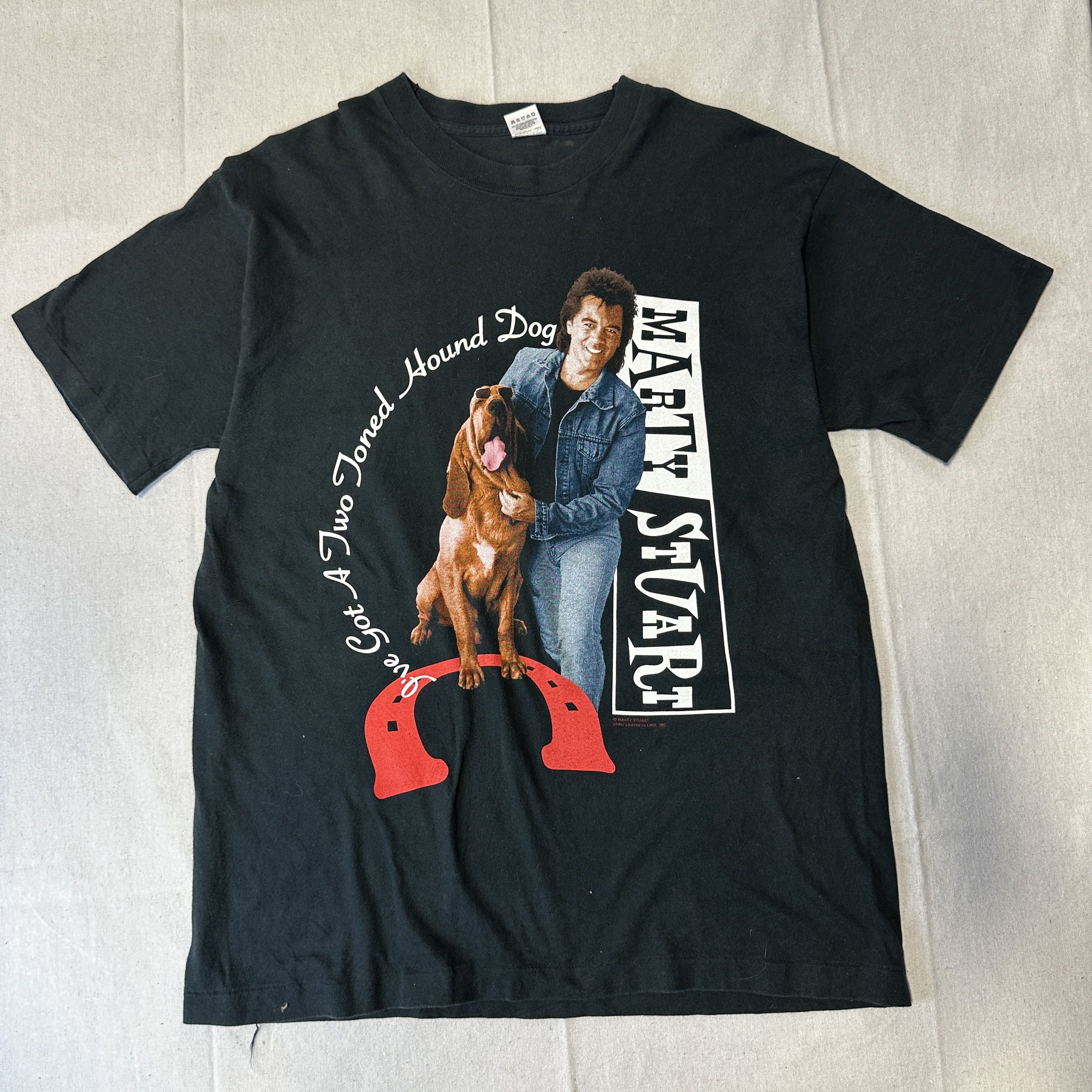 Fruit Of The Loom Vintage Marty Stuart Graphic Hound Dog Country Music T-Shirt Size XL Size US XL / EU 56 / 4 - 1 Thumbnail