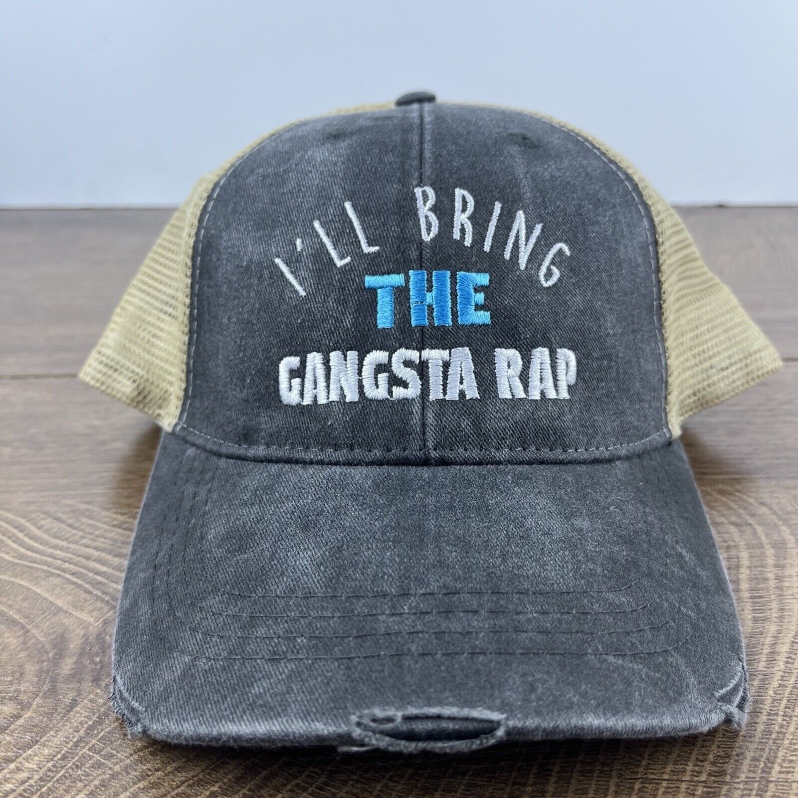 Other Gangsta Rap Hat I'll Bring the Rap Hat Gray Cap Adjustable H Size ONE SIZE - 2 Thumbnail