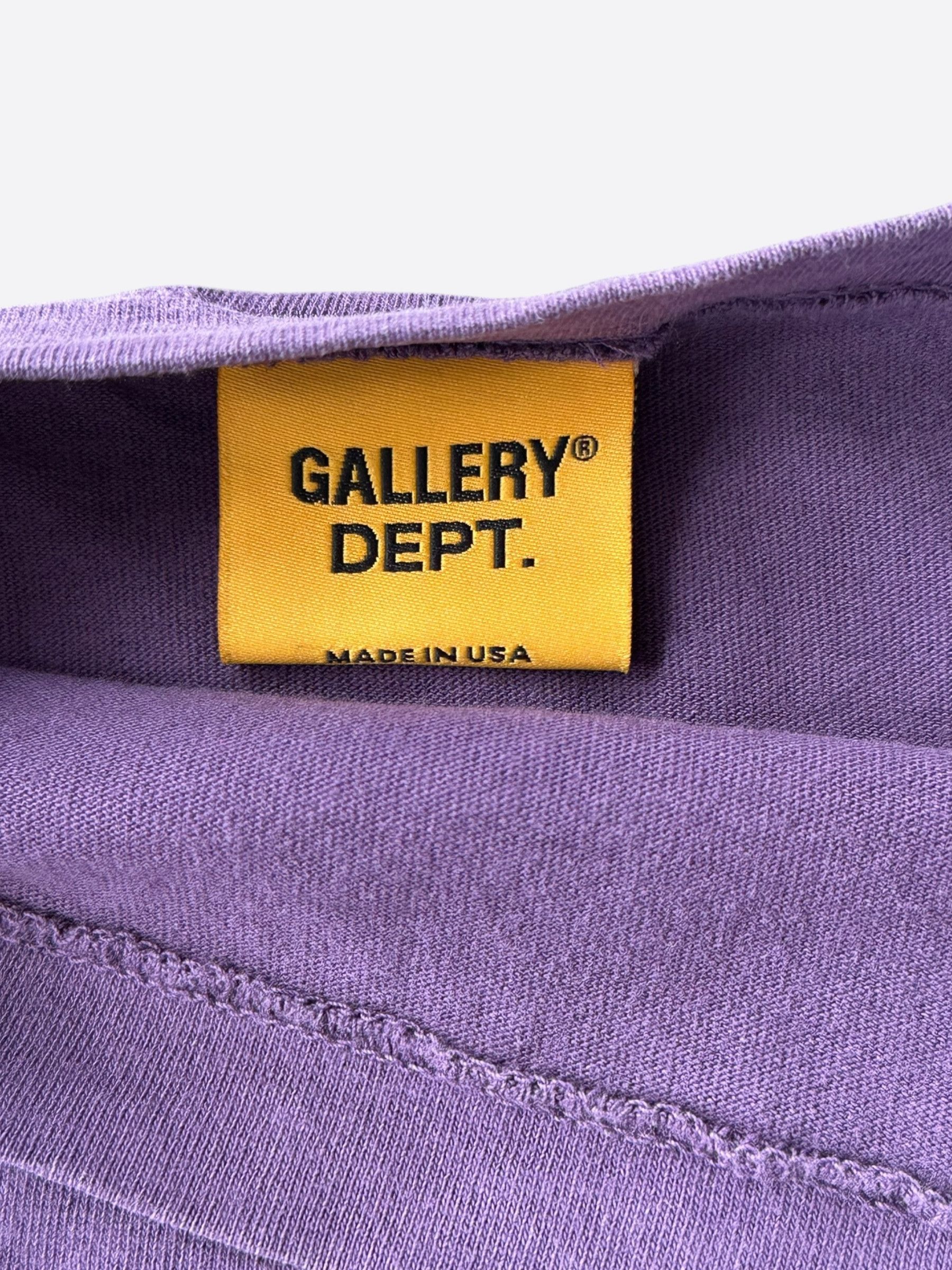 Gallery Dept. Gallery Dept Purple & Blue Logo Longsleeve T-Shirt Size US XXL / EU 58 / 5 - 4 Thumbnail