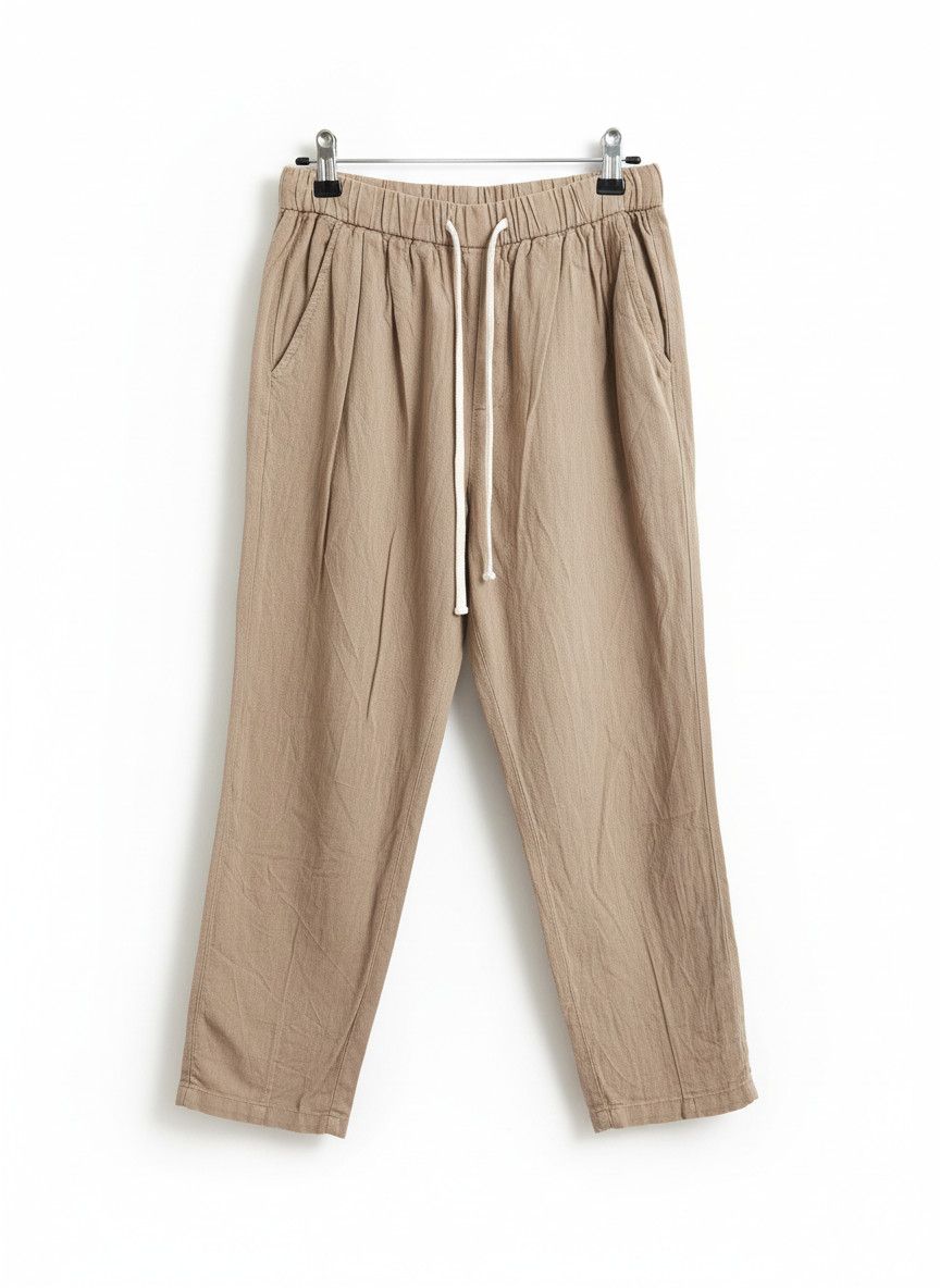 Zara ZARA Women's XS Light Brown Taupe Casual Trousers Elastic Waist Size US 26 / EU 42 - 1 Thumbnail