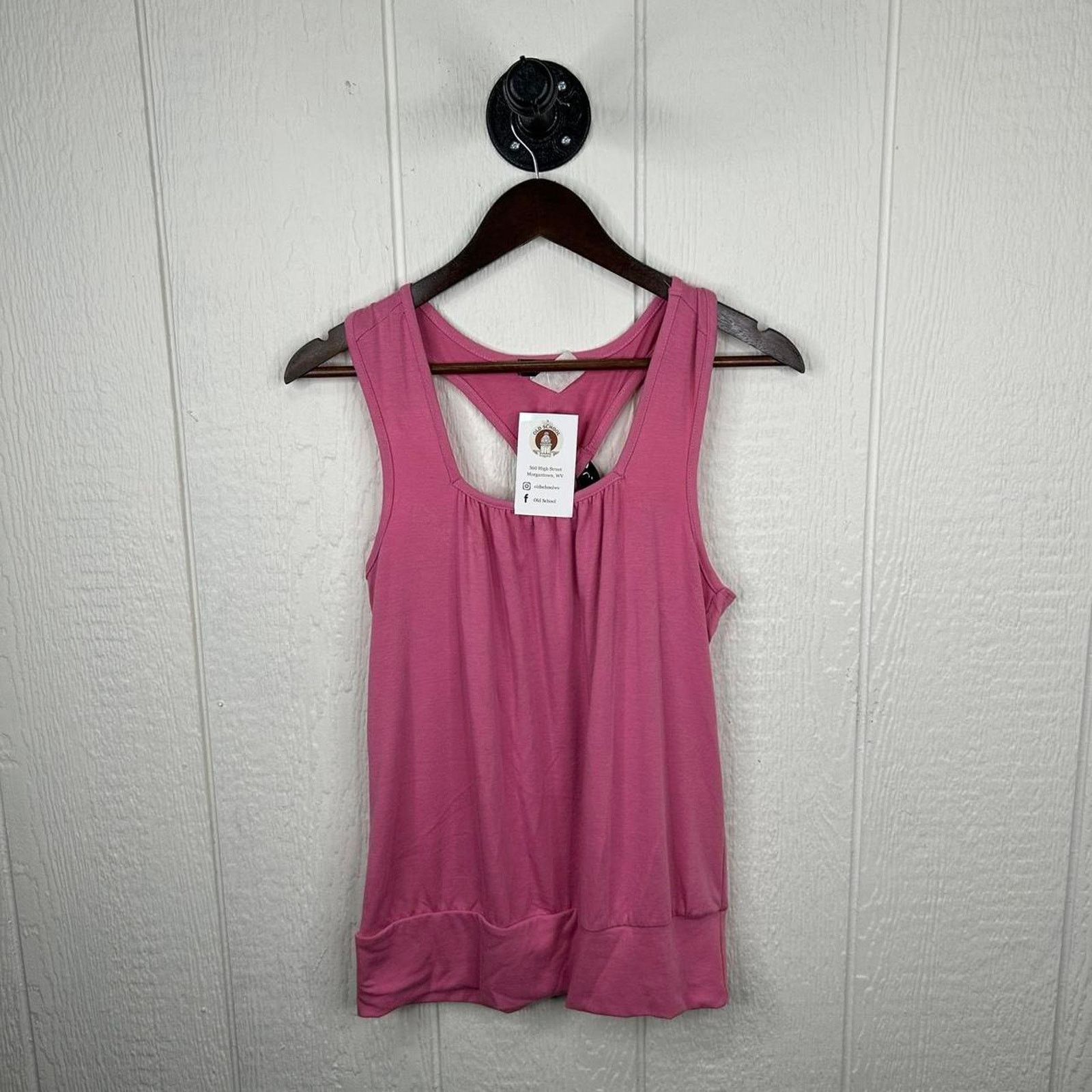 Other Vintage Y2K Pink Banded Open-Back Tank Top Small Size S / US 4 / IT 40 - 1 Thumbnail