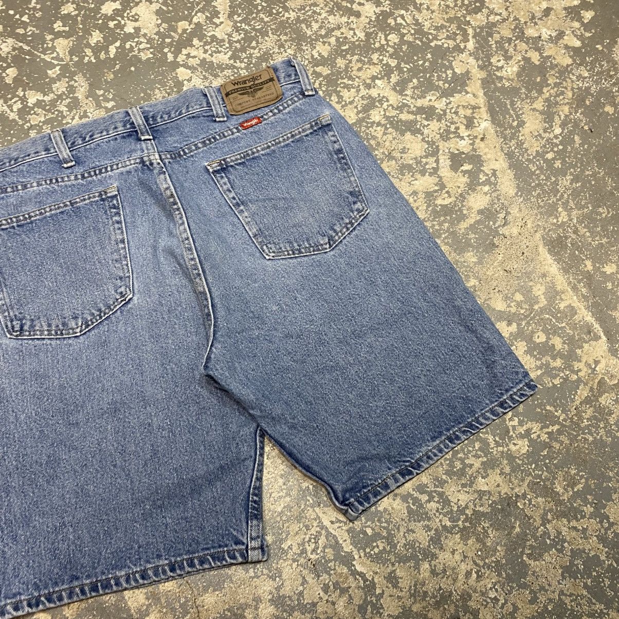 Other Vintage Wrangler Light Wash Y2K Baggy Shorts Jorts Size US 34 / EU 50 - 5 Thumbnail