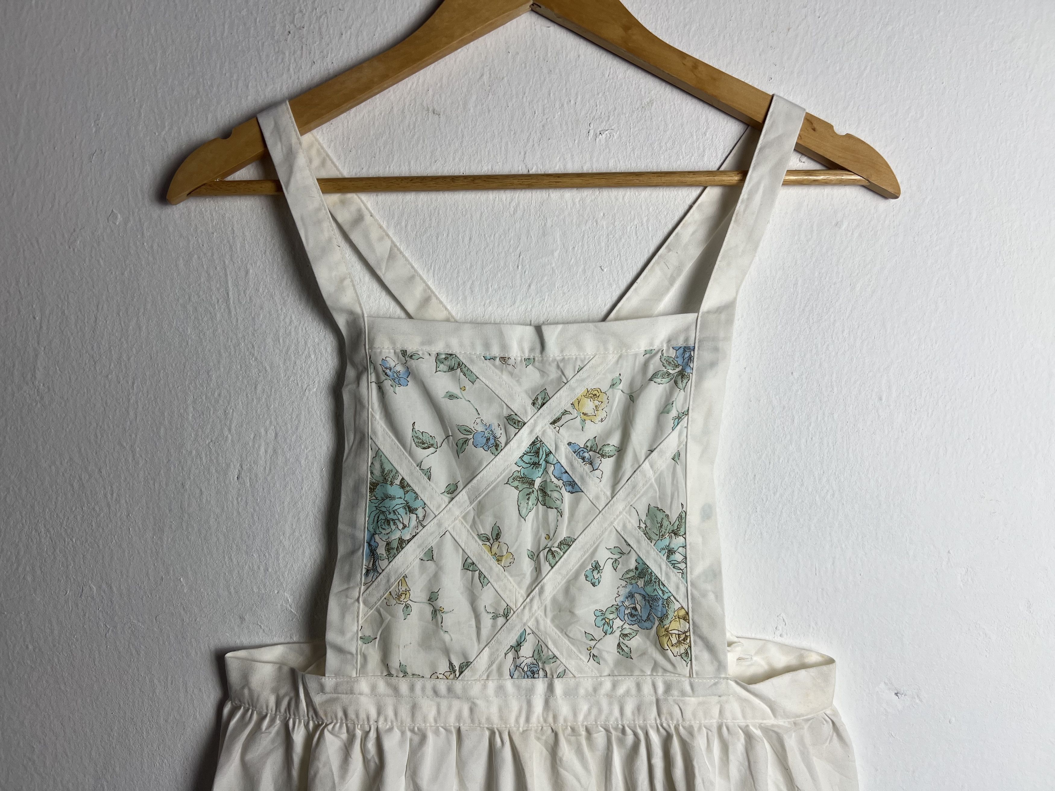 Japanese Brand Floral Print Vintage Apron Size ONE SIZE - 2 Thumbnail