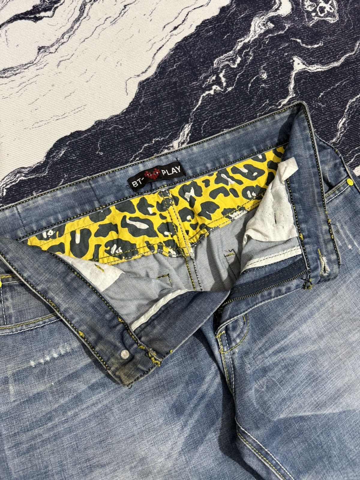 Vintage Vintage BT-play cdg distressed jeans Size US 30 / EU 46 - 12 Thumbnail