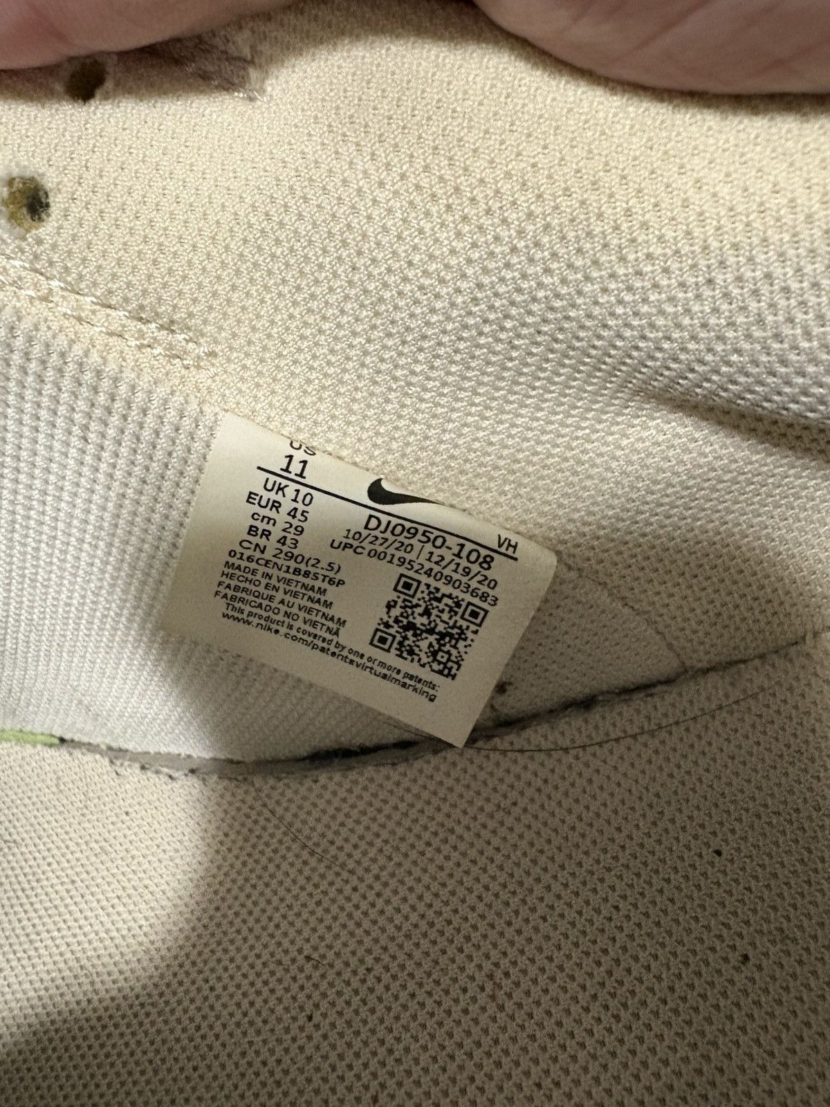 Nike × Off-White Nike Off White Dunks Lot 11/50 Size US 11 / EU 44 - 7 Thumbnail