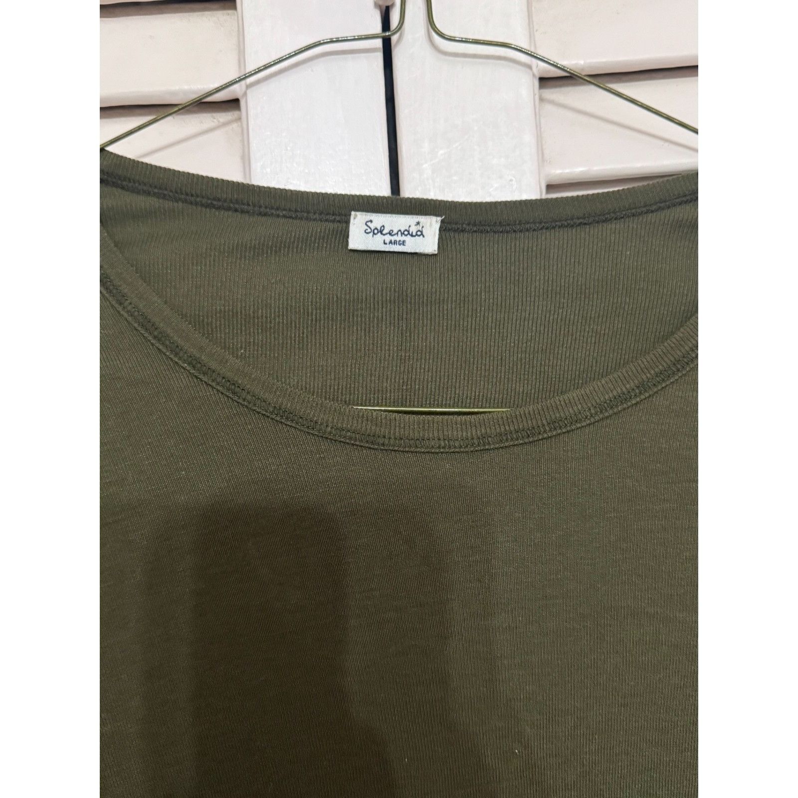 Splendid Splendid dark green long sleeve top shirt size large Size ONE SIZE - 3 Thumbnail