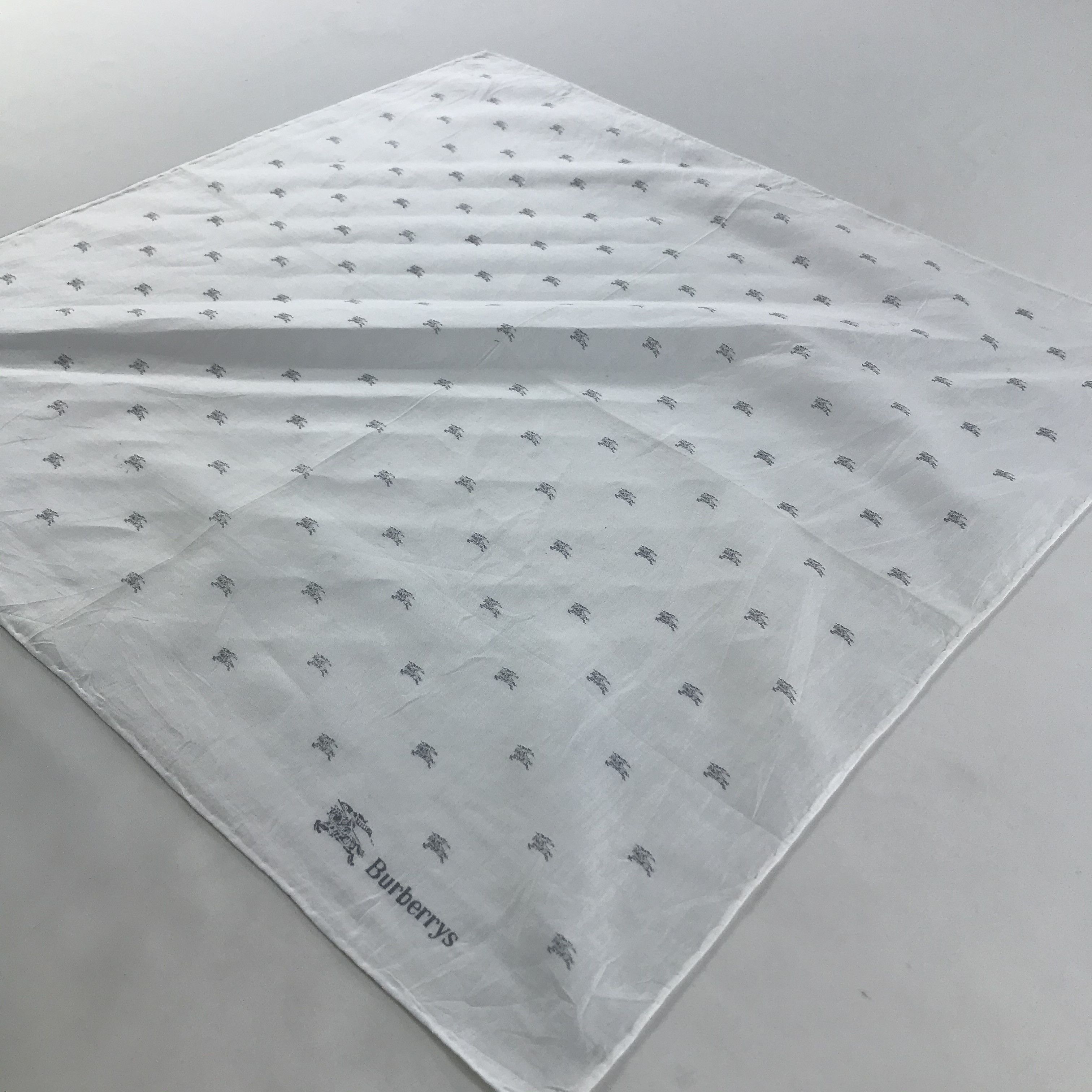 Burberry × Vintage Burberry Bandana / Handkerchief / Neckerchief - S1390 Size ONE SIZE - 2 Thumbnail