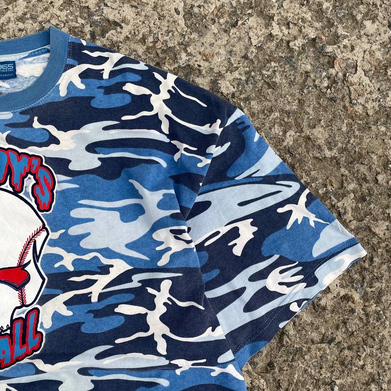 CCP (Crazy Character Print) Vintage Japanese Style Adult D-Boys Softball T-shirts Camo Size US XXL / EU 58 / 5 - 6 Thumbnail
