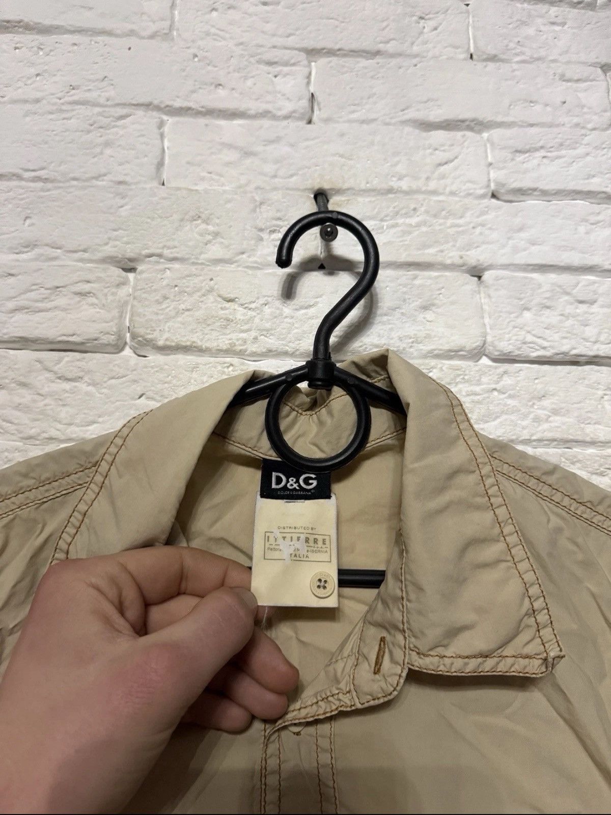 Dolce & Gabbana Rare Vintage Dolce & Gabbana Nylon Safari Shirt Huge Logo Size US XL / EU 56 / 4 - 5 Thumbnail