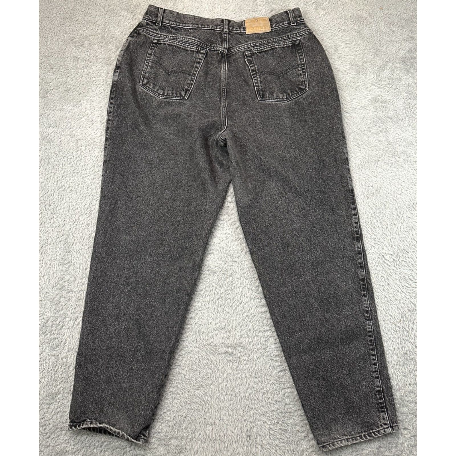 Levi's VINTAGE Levi's Jeans Womens 22 (34x31.5) Black Denim 900 Series 80s 90s Size 40" / US 18 - 2 Thumbnail