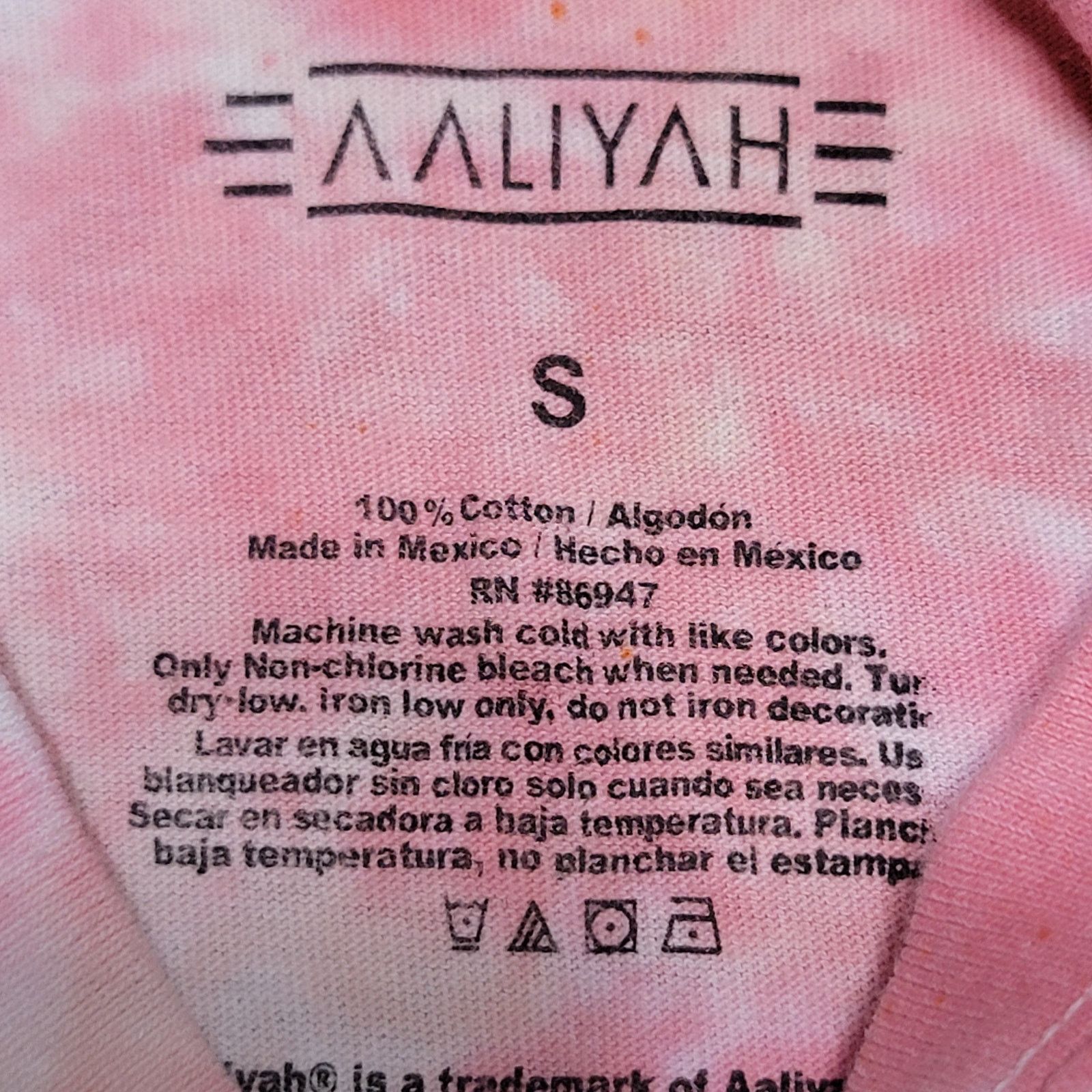 Other Aaliyah SS Pink Tie-Dye Unisex Tee - Size Small Size S / US 4 / IT 40 - 4 Thumbnail