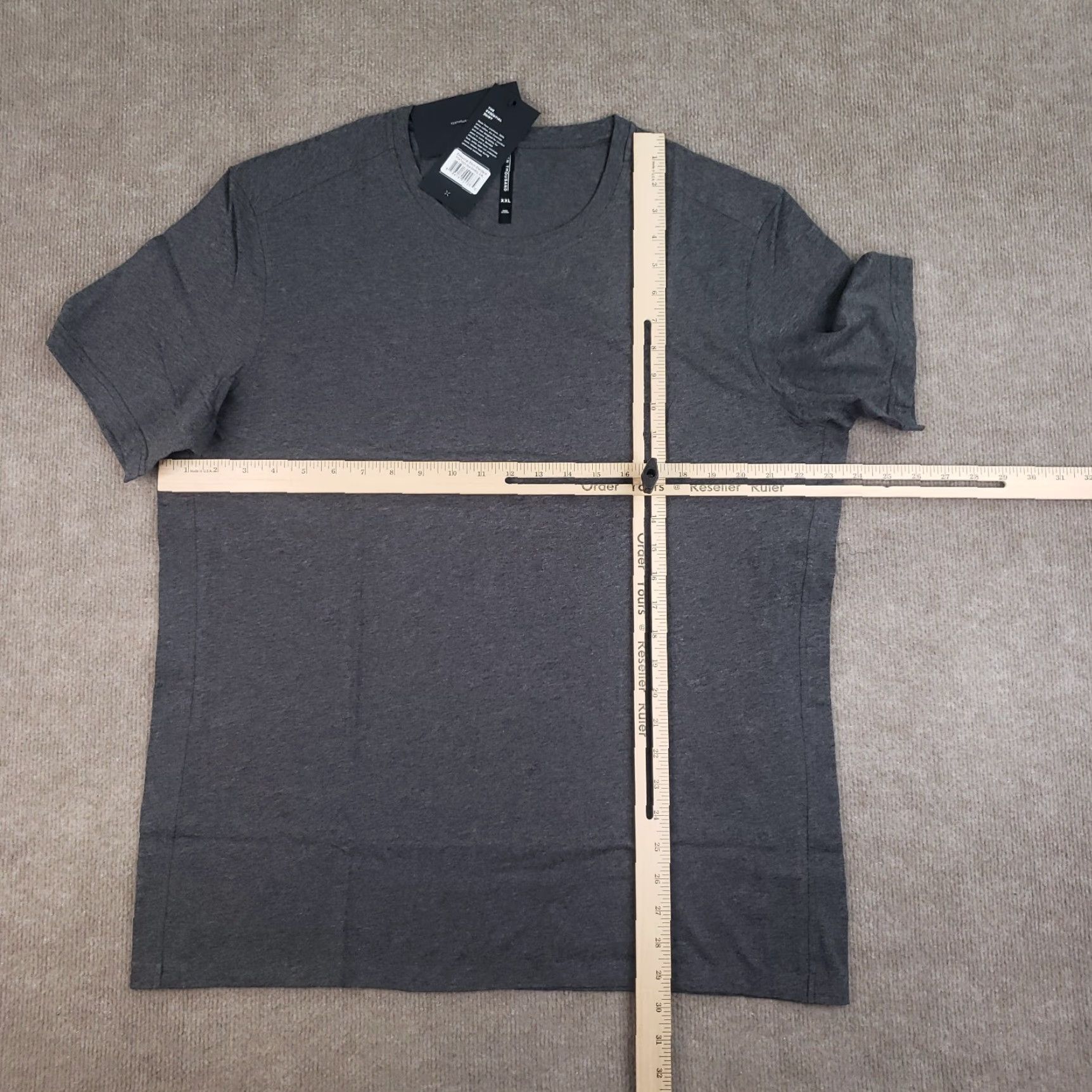 Ten Thousand Ten Thousand Essential Shirt Mens 2XL Gray Cotton Athletic Crew Neck Pullover T-Shirt 2XL Mens Gym & Training Size US XXL / EU 58 / 5 - 2 Thumbnail