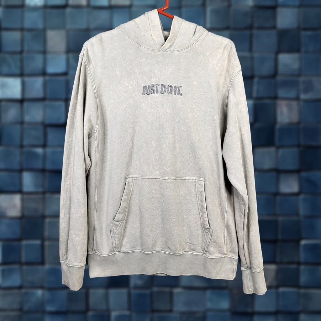 Nike Nike Just Do It Unisex Adult Hoodie Pullover Crew Neck 100% Cotton Gray M Size M / US 6-8 / IT 42-44 - 1 Thumbnail