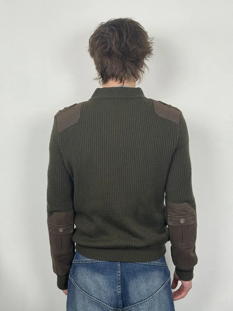 Dolce & Gabbana 2000s Dolce & Gabbana Military Green Two Tone Cargo Zip-up Sweater Size US M / EU 48-50 / 2 - 3 Thumbnail