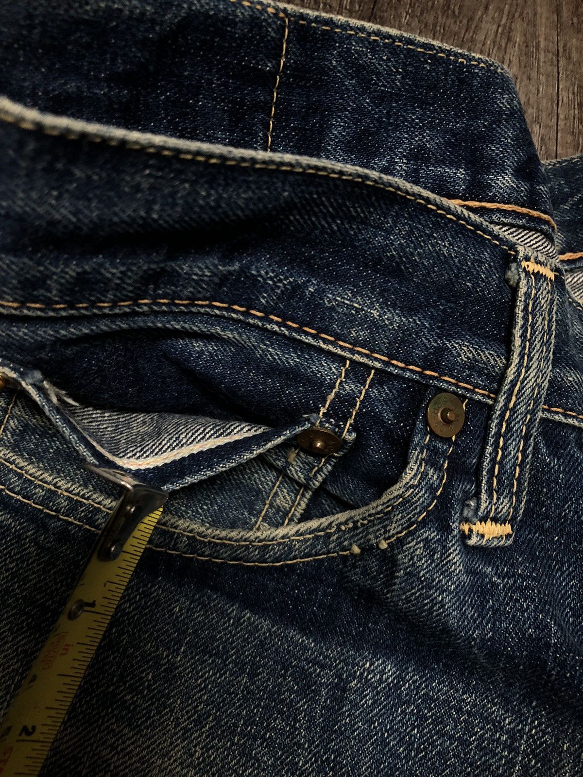 The Real McCoy's × Vintage Joe McCoy Selvedge Distressed denim Jeans Size US 29 - 12 Thumbnail