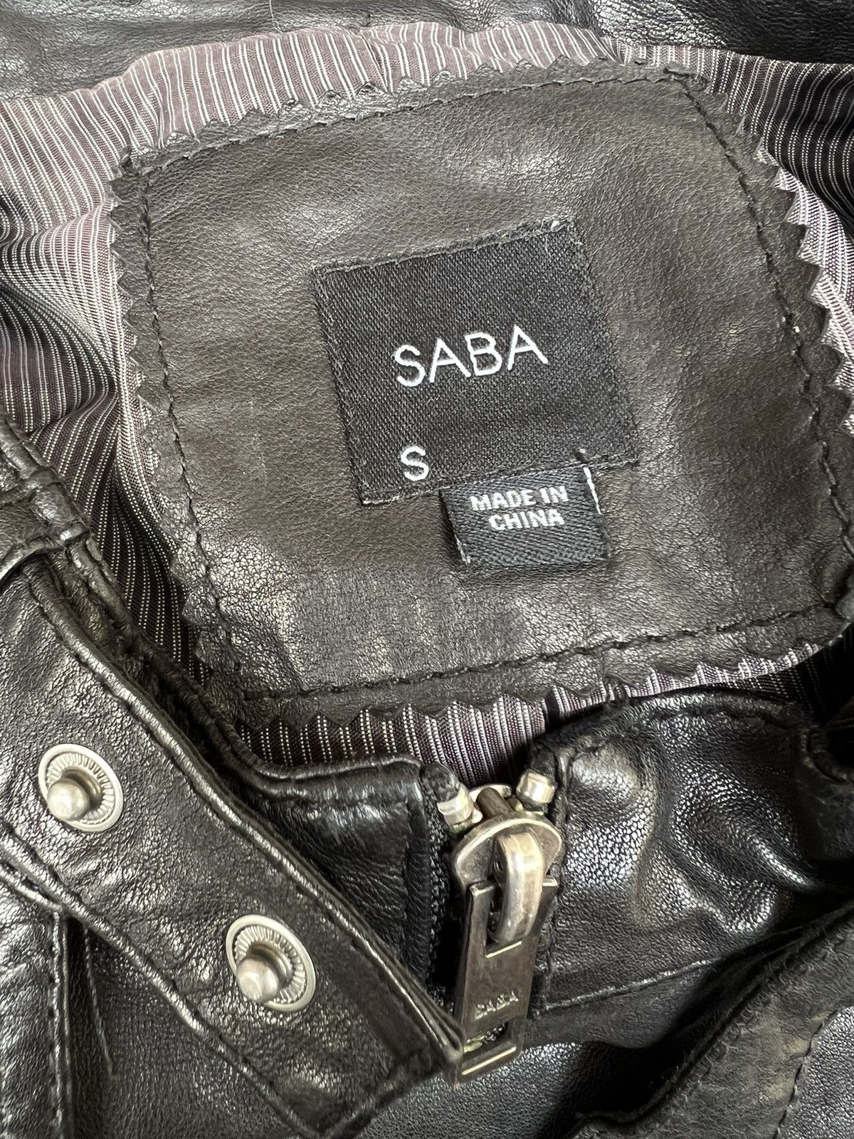 Saba Mens SABA MW10075 Lamb Leather Racer Jacket Size US S / EU 44-46 / 1 - 23 Thumbnail