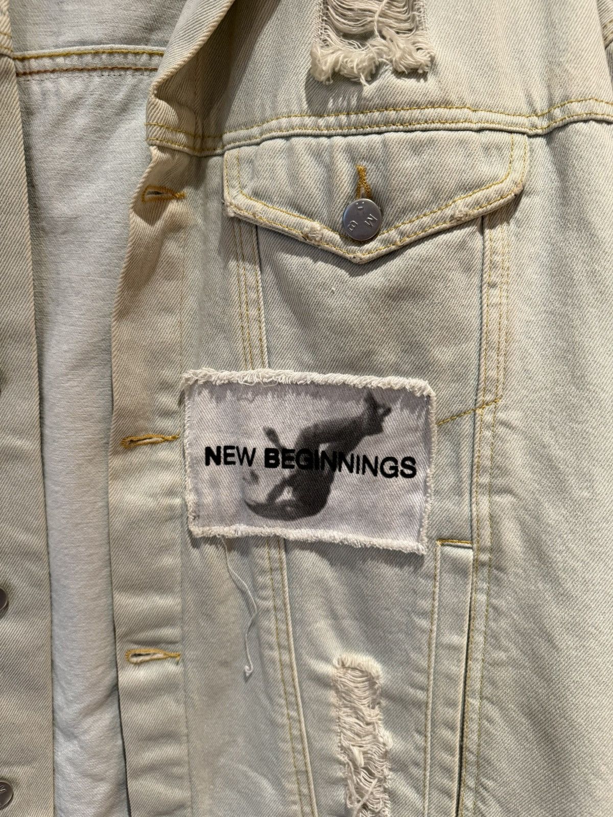 Misbhv Misbhv-ss16-new-beginnings drained denim jacket Size US S / EU 44-46 / 1 - 3 Thumbnail