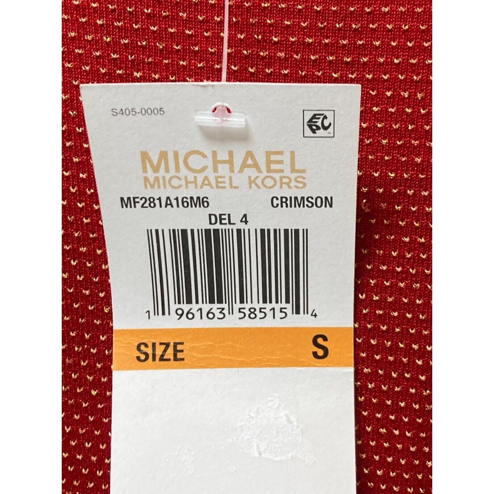 Michael Kors Michael Kors Women's Red Metallic D-Ring Tie T-Shirt Dress S Size S / US 4 / IT 40 - 7 Thumbnail