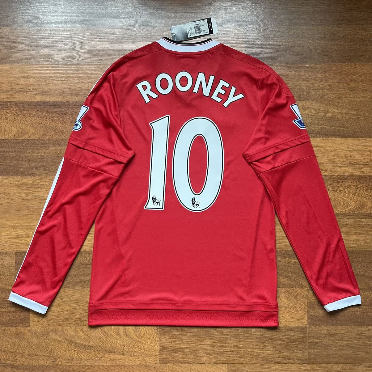 Adidas × Vintage MANCHESTER UNITED ADIDAS 2015/2016 SOCCER JERSEY #10 ROONEY Size US S / EU 44-46 / 1 - 1 Thumbnail