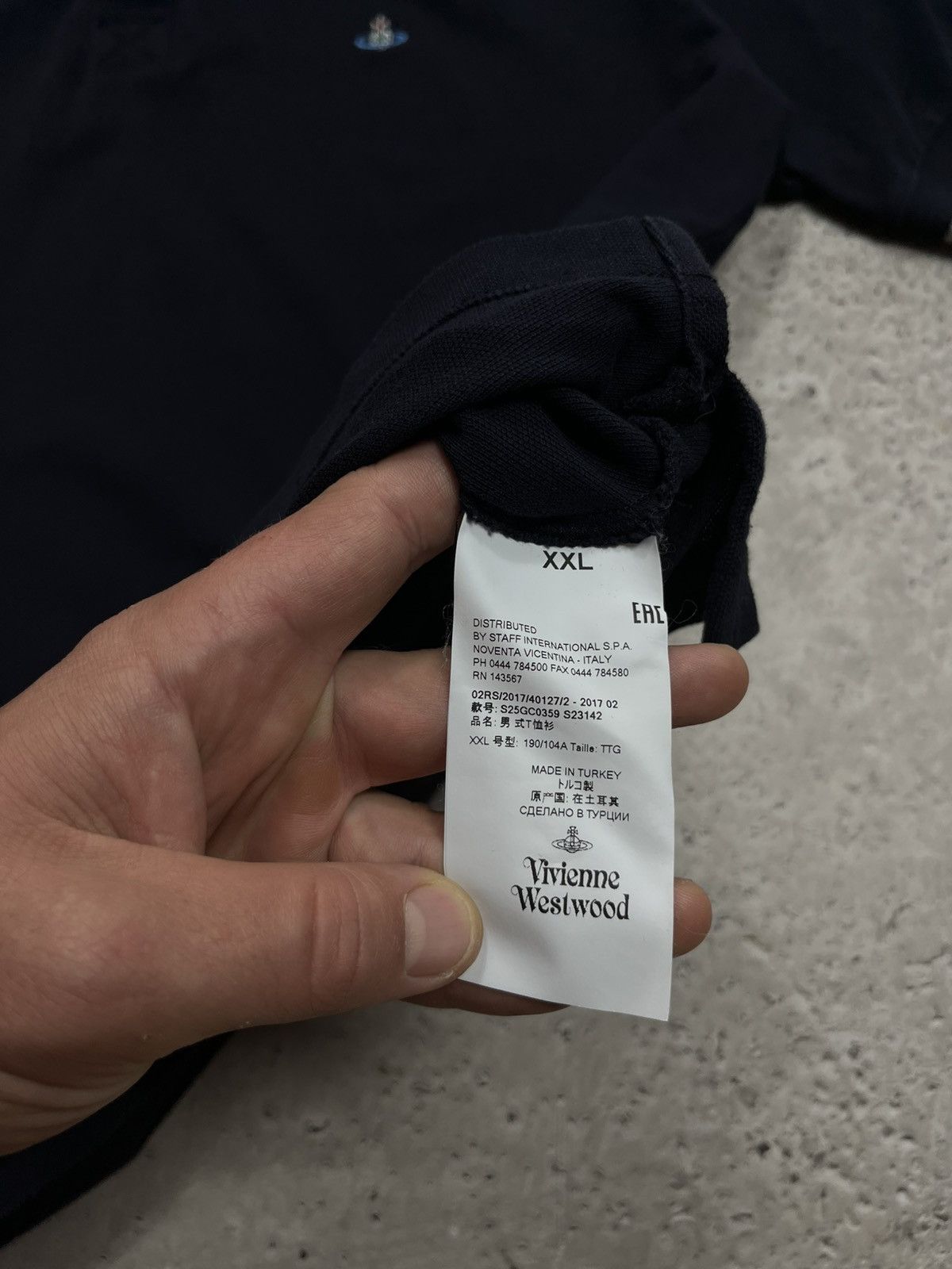 Vivienne Westwood Vivienne Westwood Navy Polo Shirt Size XXL Size US XXL / EU 58 / 5 - 6 Thumbnail