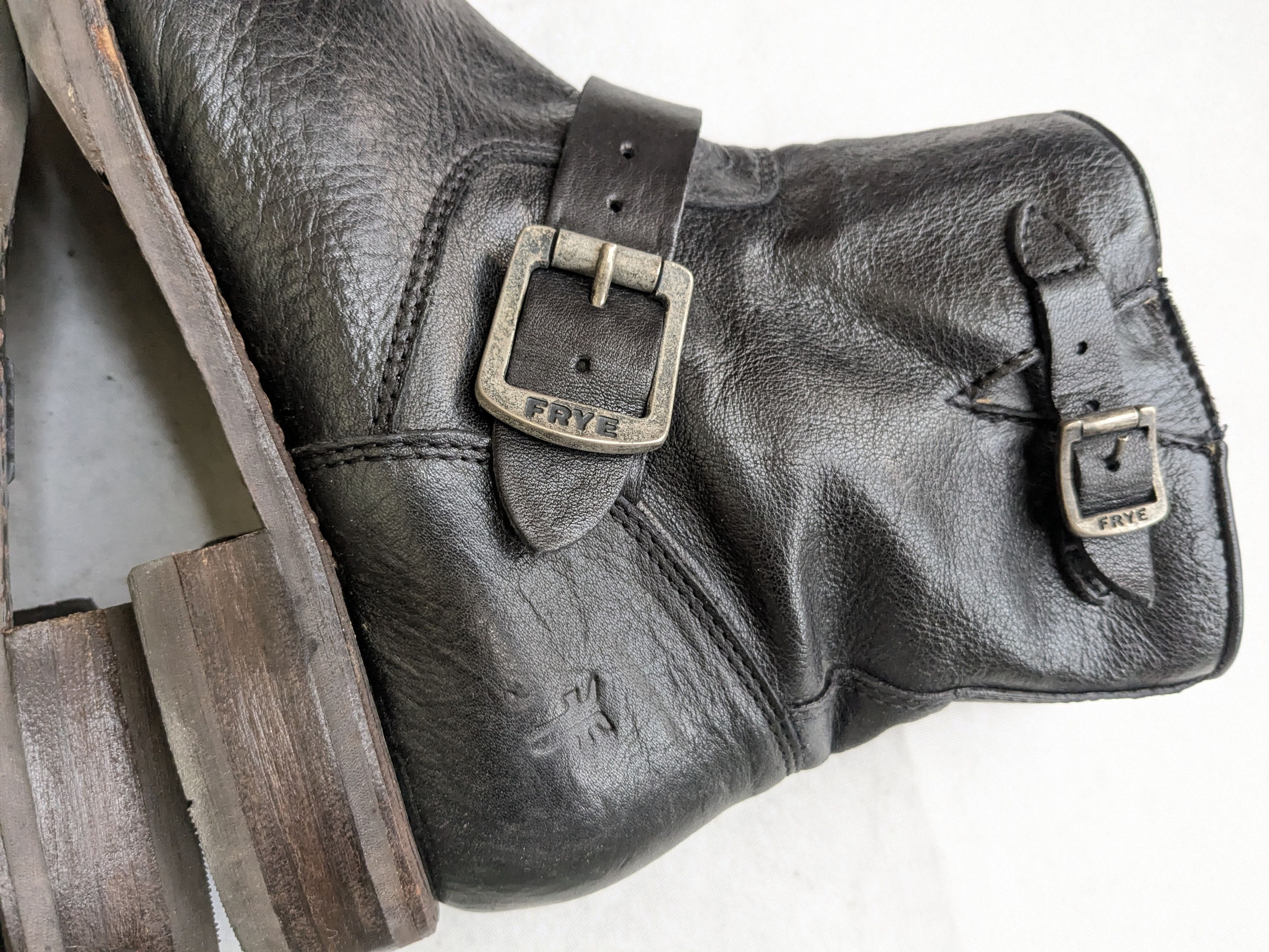 Frye Frye Engineer Boots Black Leather 8.5 Motorcycle Biker Size US 8.5 / EU 41-42 - 9 Thumbnail
