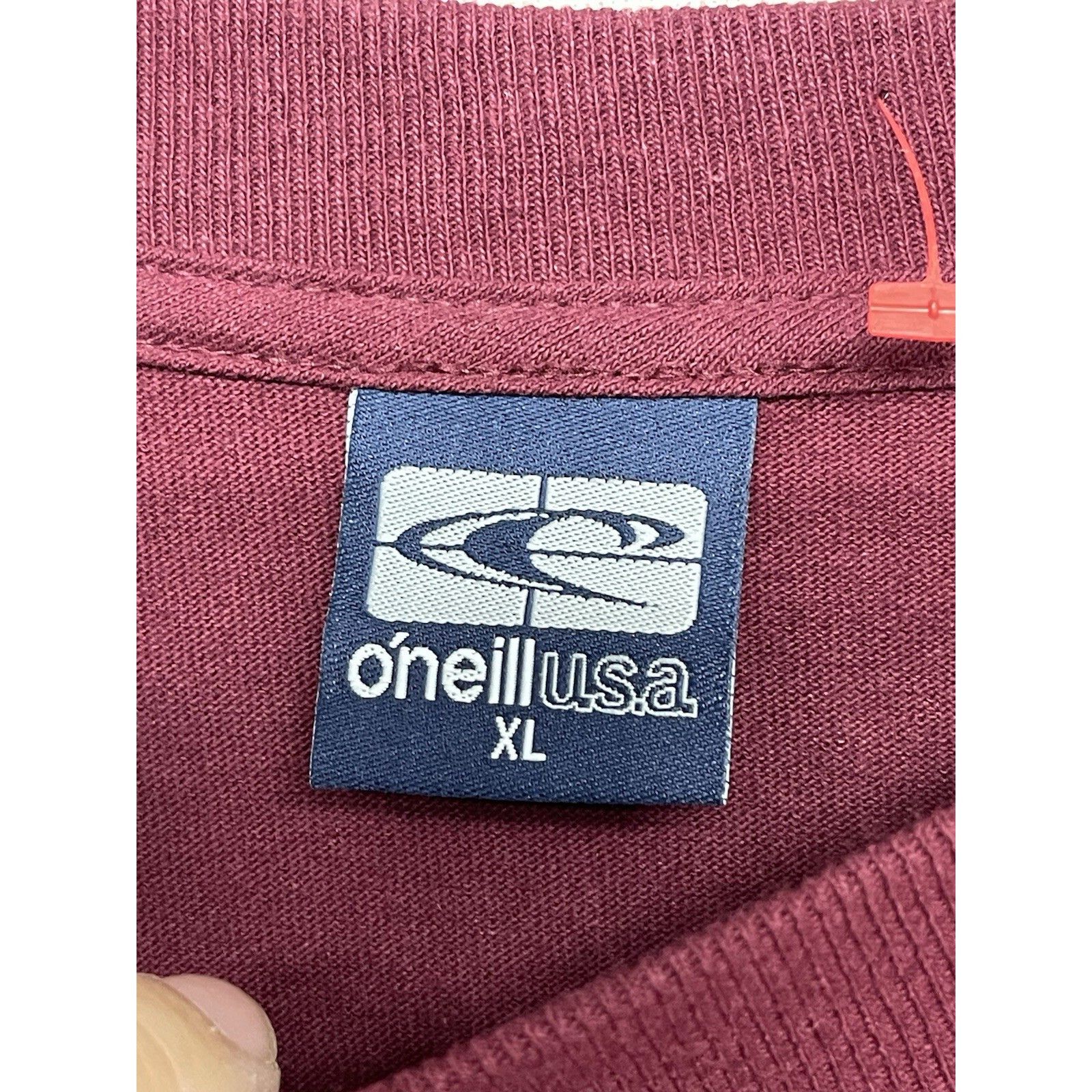 O'Neill VTG Y2K 1996 O’NEILL LONG SLEEVE TEE SHIRT PULLOVER RED/BURG Size US XL / EU 56 / 4 - 4 Thumbnail