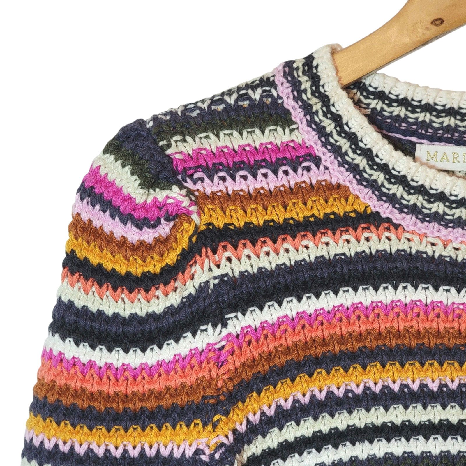 Marie Oliver Marie Oliver Rainbow Stripe Knit Pullover Sweater XS Size XS / US 0-2 / IT 36-38 - 4 Thumbnail