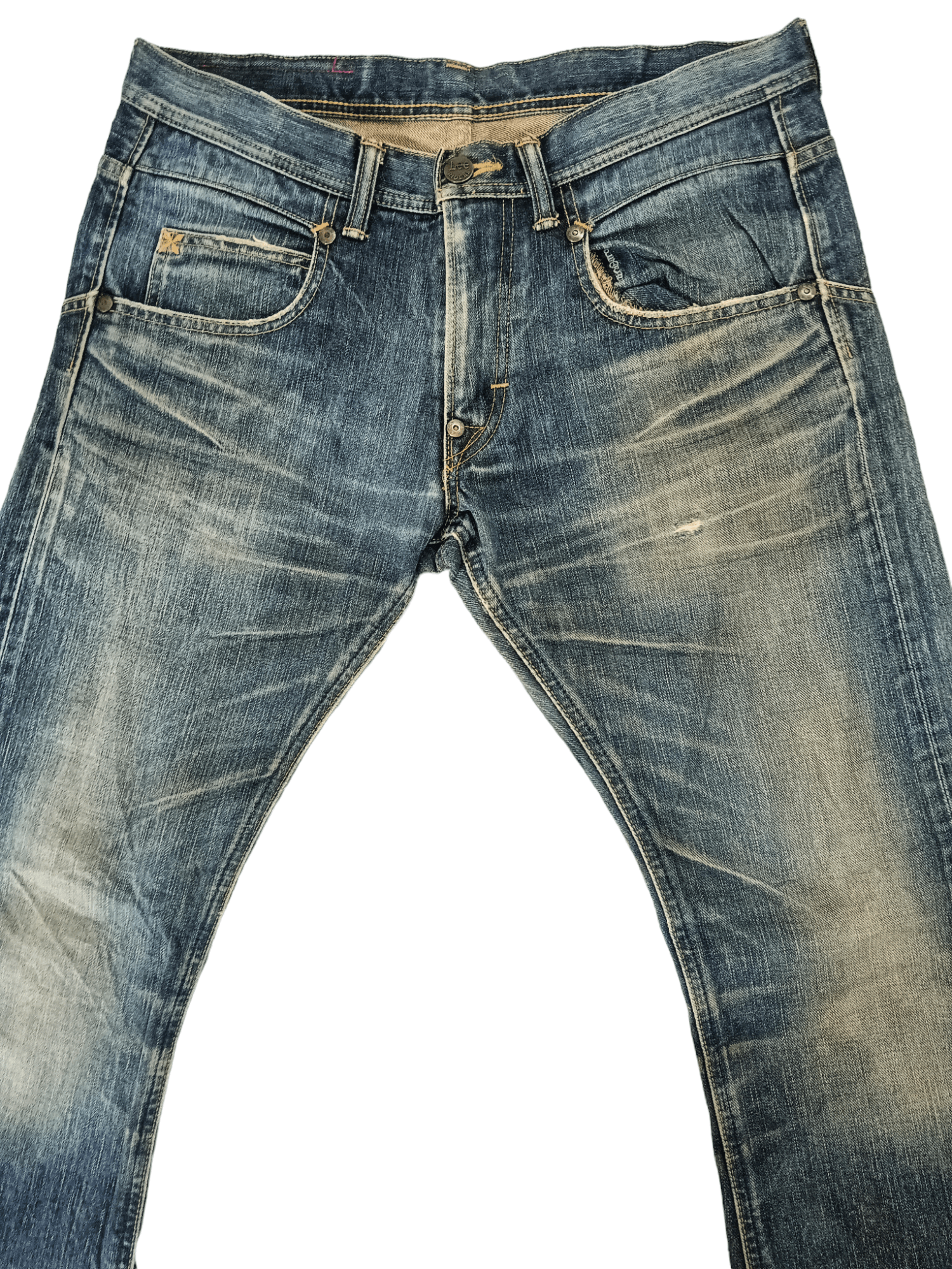 Lee × Vintage Lee Rider Seditionaries Super Flare Denim Size US 33 - 4 Thumbnail