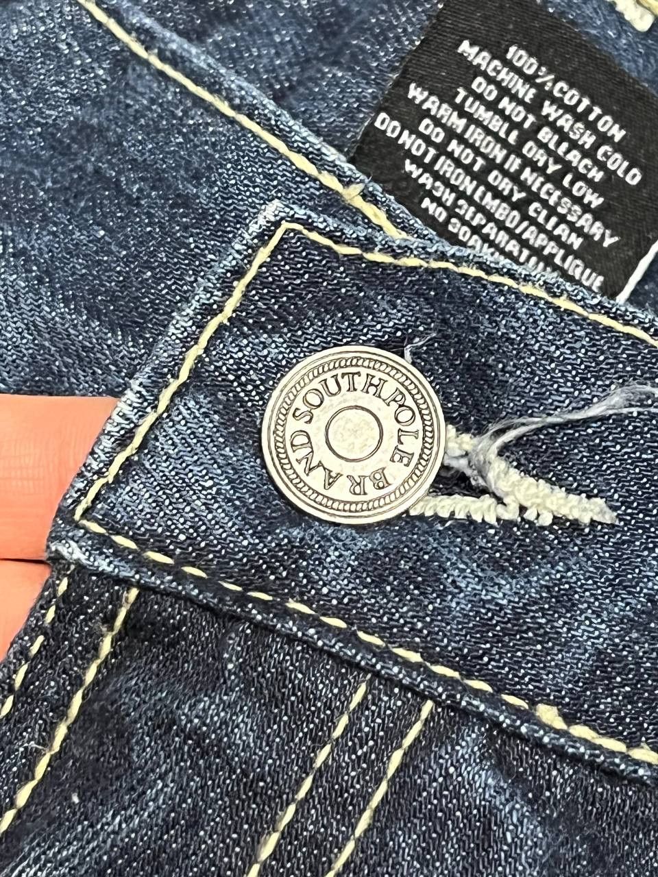 Southpole Vintage Work Southpole Blue Men`s Logo Print Jeans Denim Size US 30 / EU 46 - 12 Thumbnail