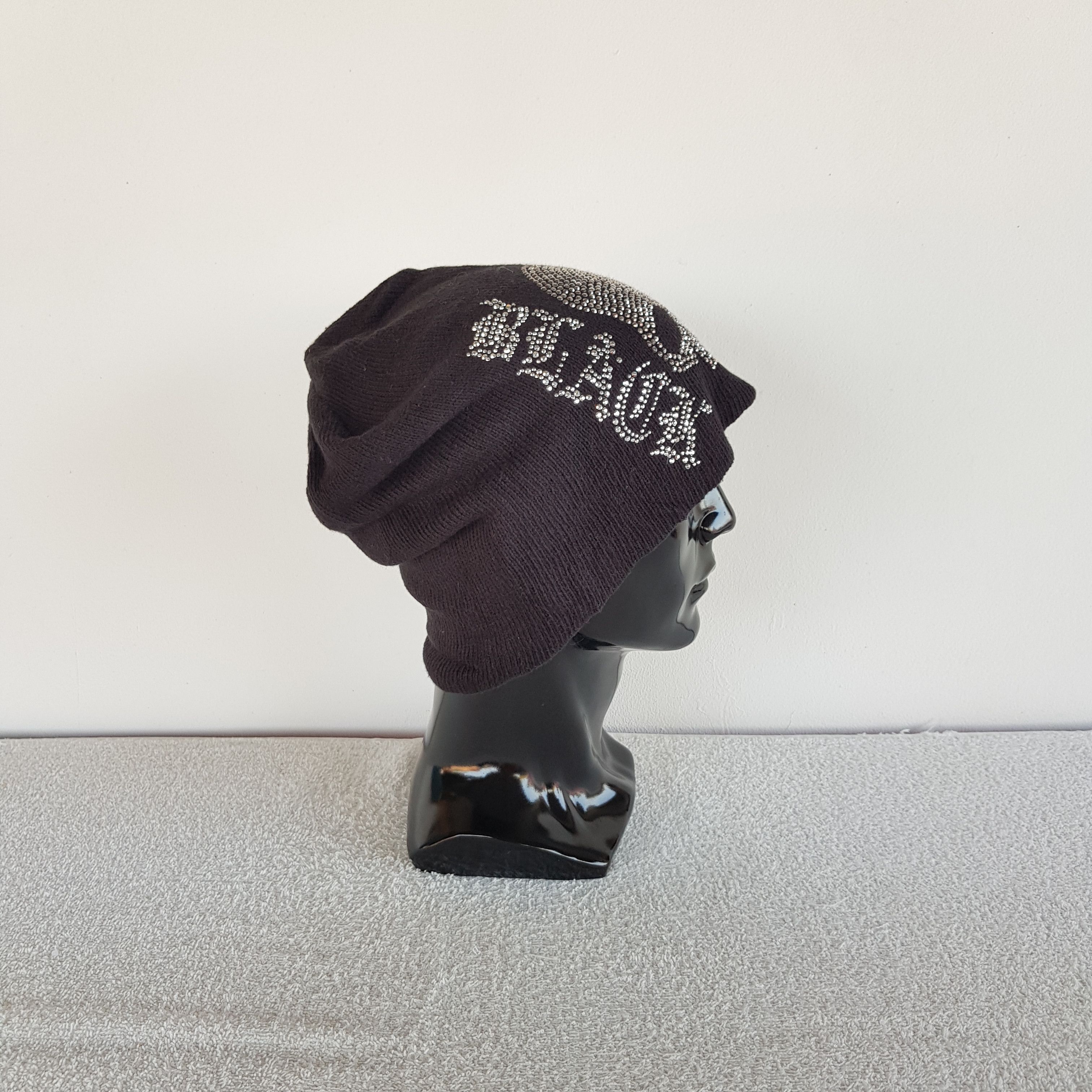 Japanese Brand Vintage Skulls Beanie Snow Caps Black Star Hats Size ONE SIZE - 3 Thumbnail