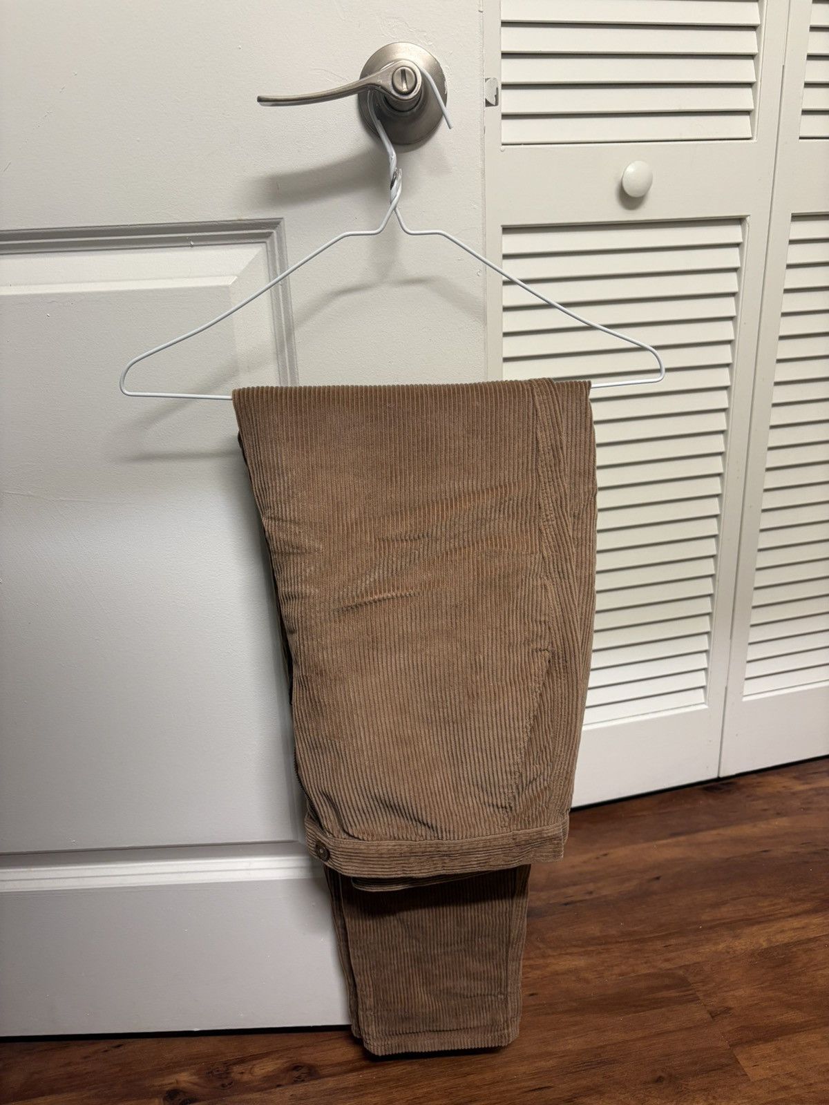 Le Mont Saint Michel Le Mont St Michel Beige Corduroy Trousers Size L Size US 32 / EU 48 - 1 Thumbnail