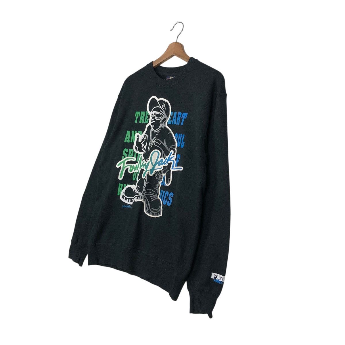 Japanese Brand 📌Vintage Sweatshirt Grass Hither Full Print Skate Style Size US L / EU 52-54 / 3 - 3 Thumbnail