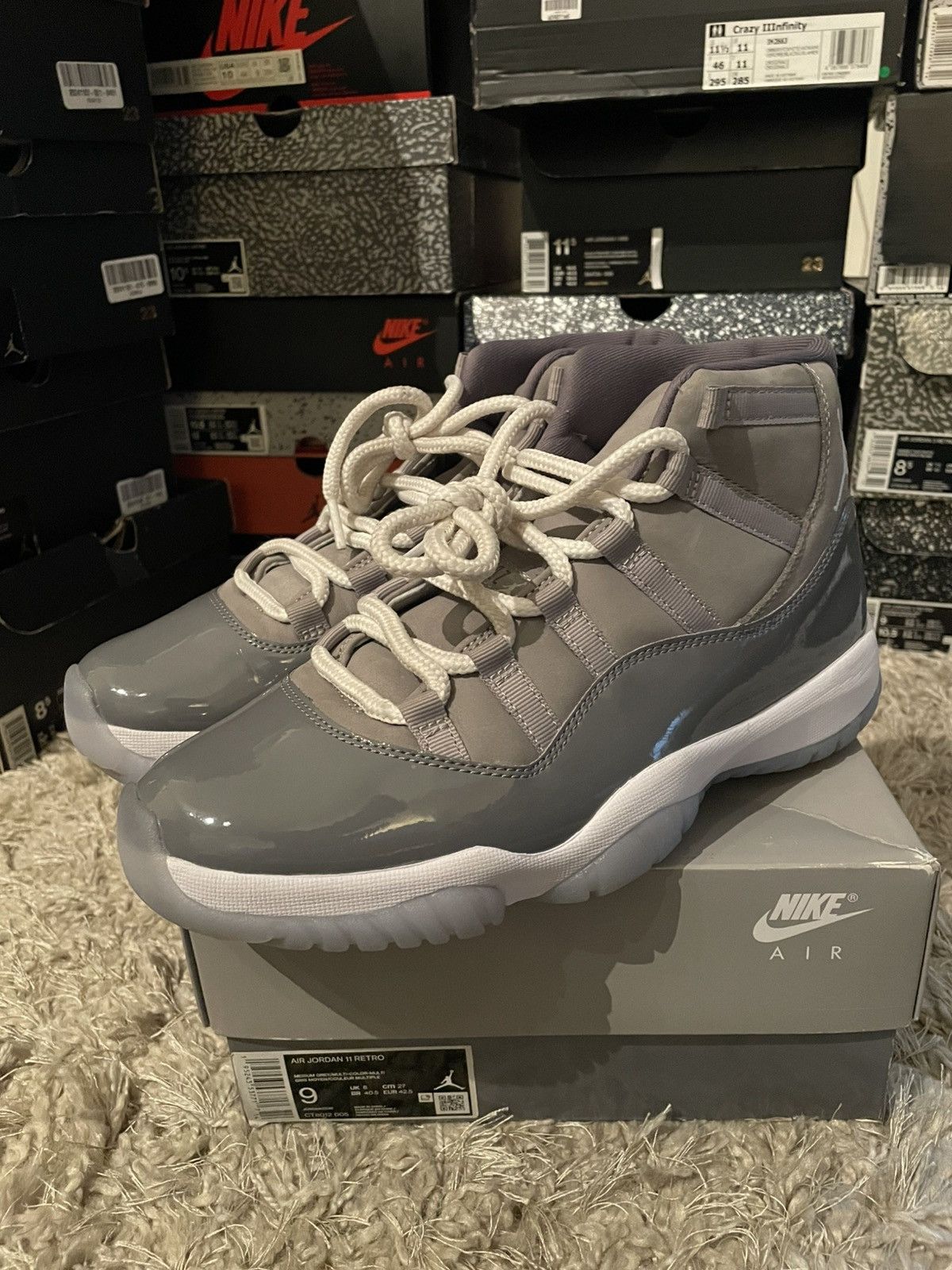 Jordan Brand Jordan 3 Cool Grey Size US 9 / EU 42 - 1 Thumbnail