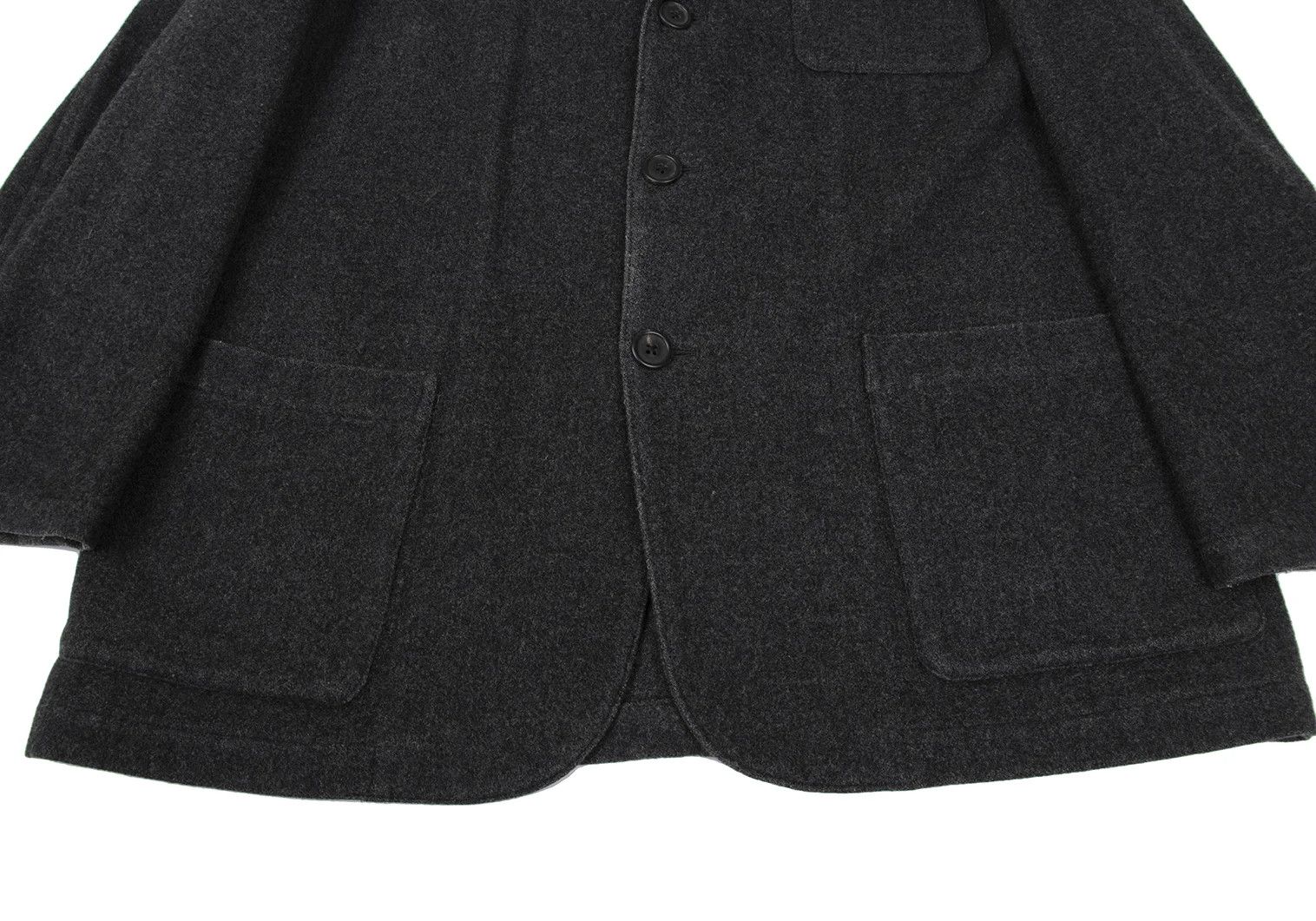 Jean Paul Gaultier Melton Wool Patch Pocket 3B Jacket in Gray Size US M / EU 48-50 / 2 - 10 Thumbnail